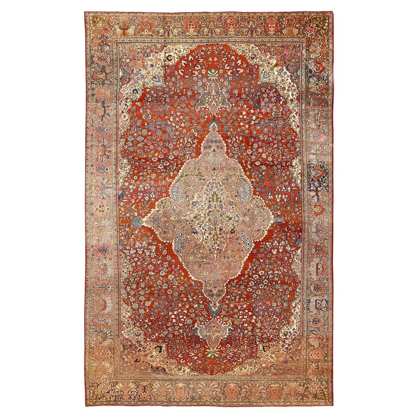 Antique Persian Farahan Rug - Size: 18'8 X 11'8