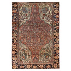 Tappeto antico persiano Farahan - Dimensioni: 4ft 3in x 3ft 0in