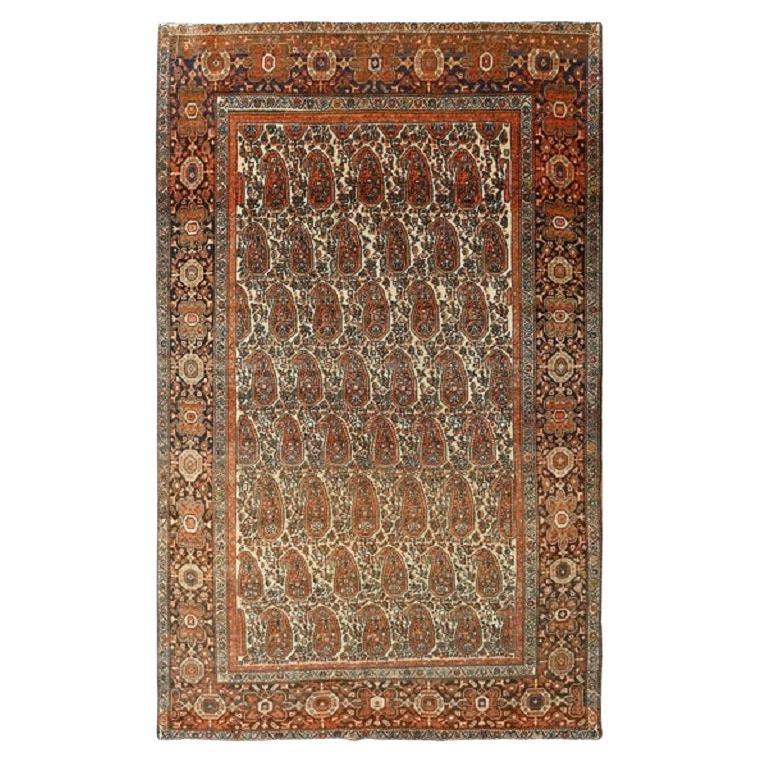 Tapis persan Farahan ancien - Taille : 6'6x3'11
