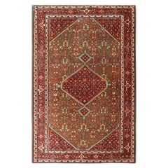 Alfombra Persa Antigua Farahan - Tamaño: 6'6x4'4