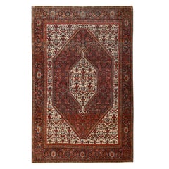 Alfombra Persa Antigua Farahan - Tamaño: 1,8 m x 1,8 m