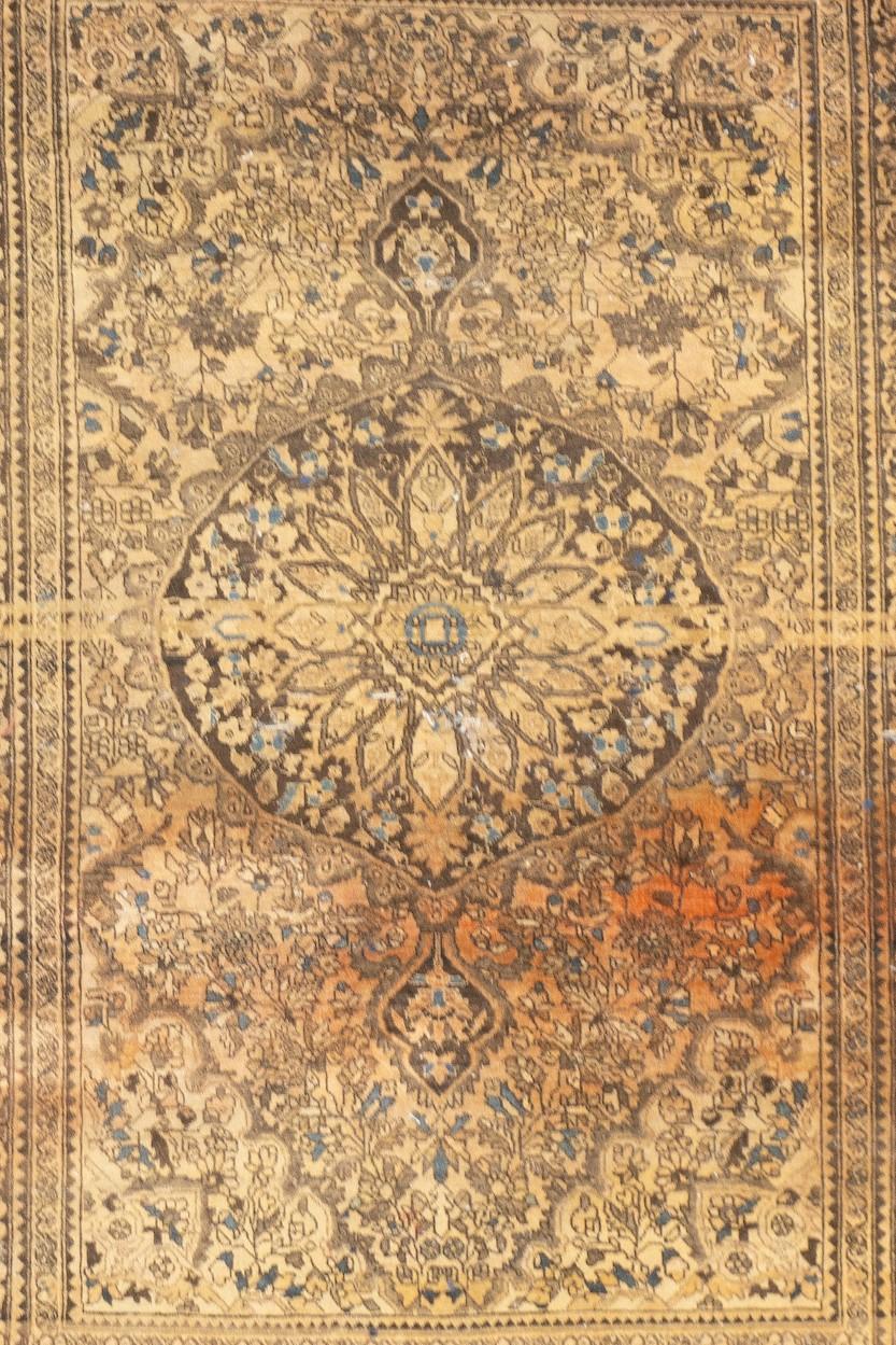 Hand-Knotted Antique Persian Farahan Sarouk 3'5