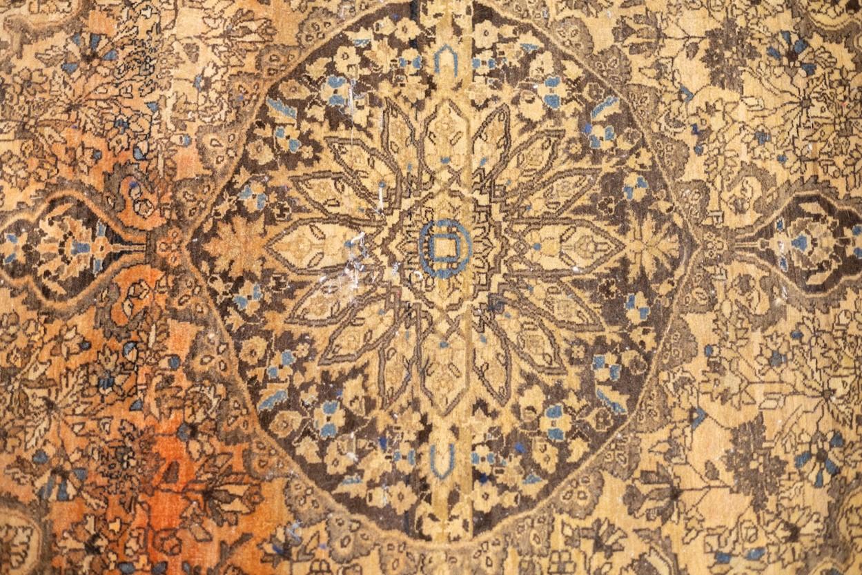 Wool Antique Persian Farahan Sarouk 3'5