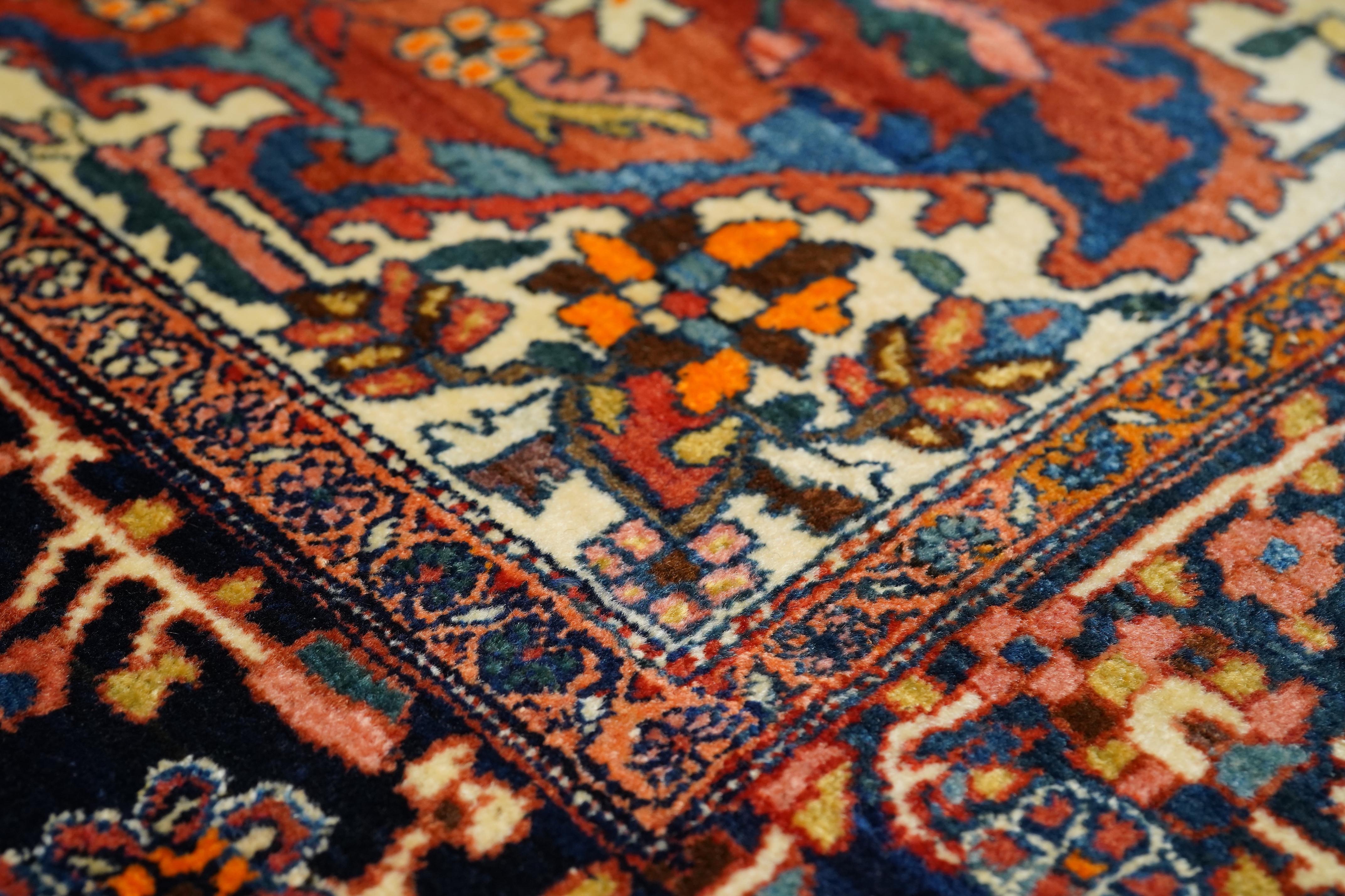 Tribale Antico Persiano Sarouk Farahan 4'6