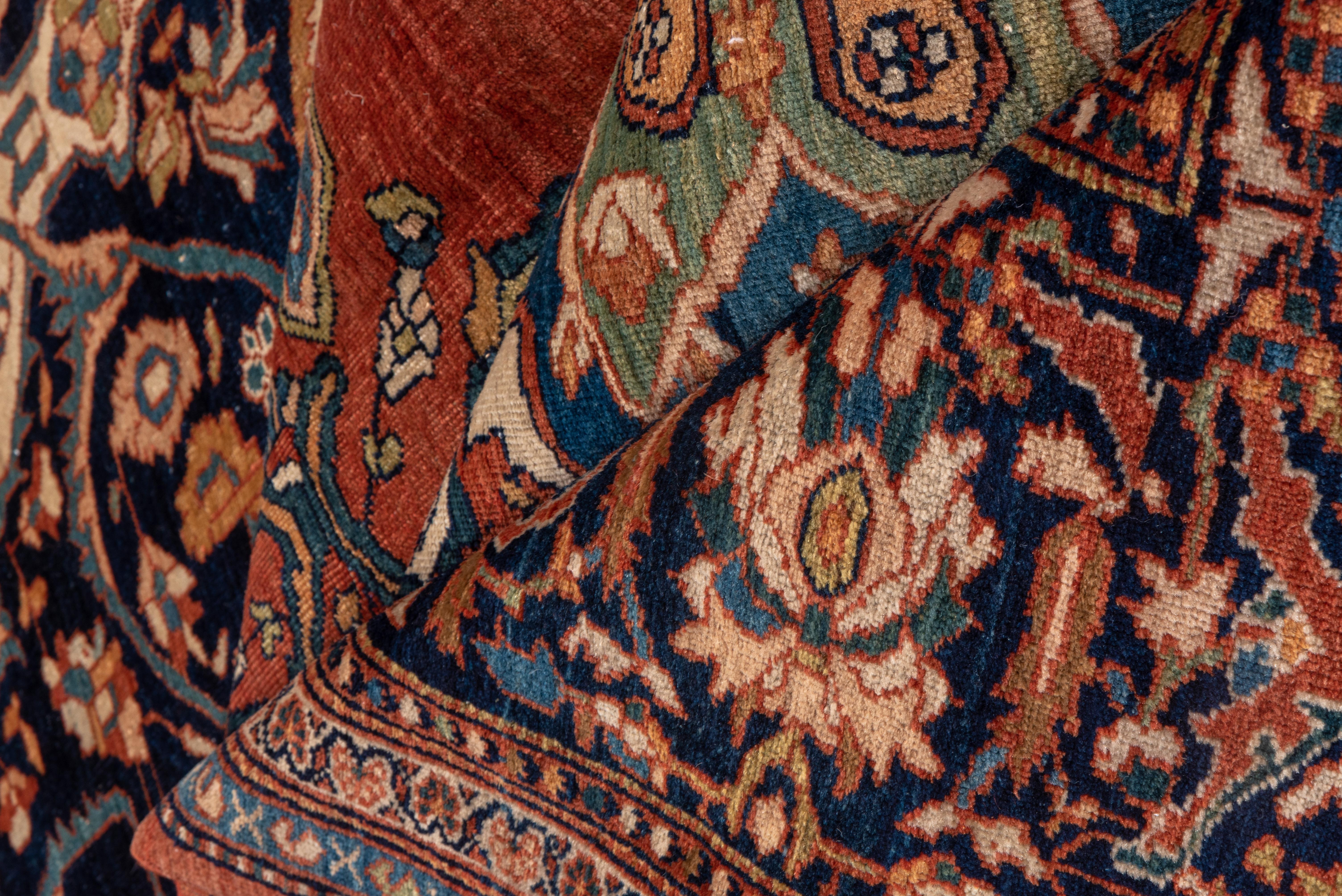 Early 20th Century Antique Persian Farahan Sarouk Carpet For Sale