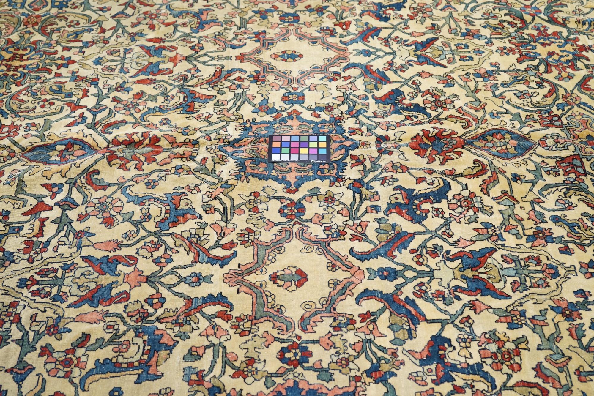 Antike persische Farahan Sarouk Teppich 11'0