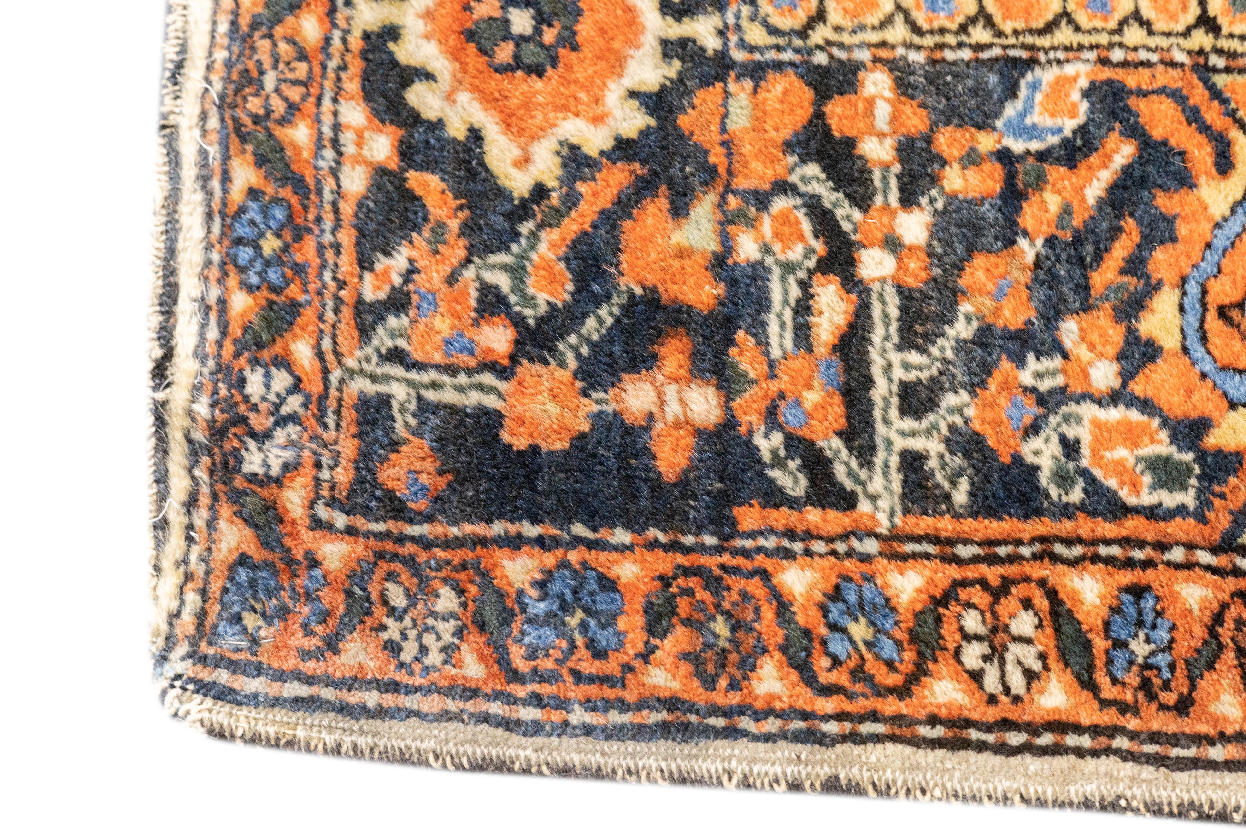 Antique Persian Farahan Sarouk Rug 3'4'' x 4'11'' For Sale 4