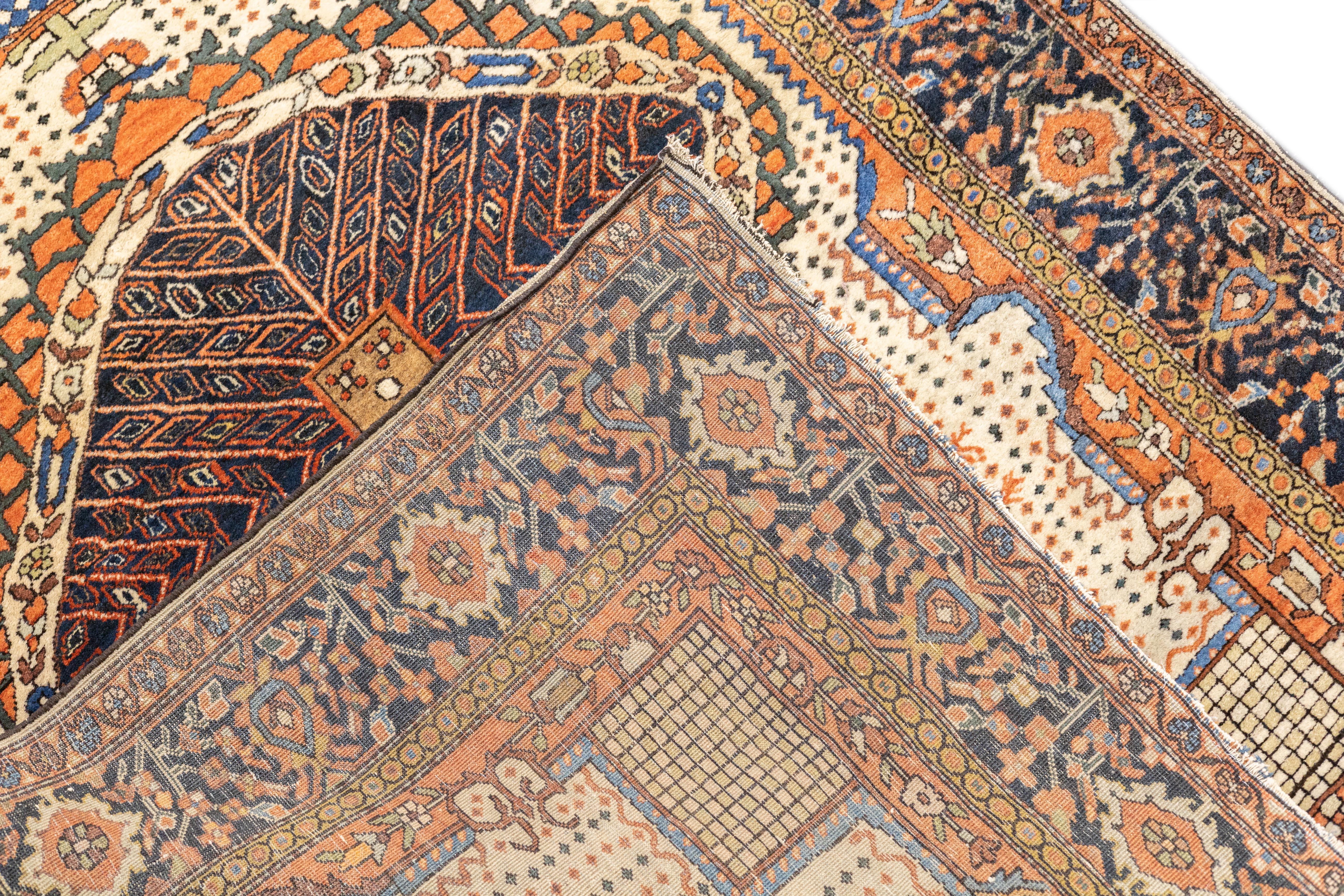 Antique Persian Farahan Sarouk Rug 3'4'' x 4'11'' For Sale 7