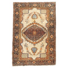 Tappeto antico persiano Sarouk Farahan 3'4'' x 4'11''