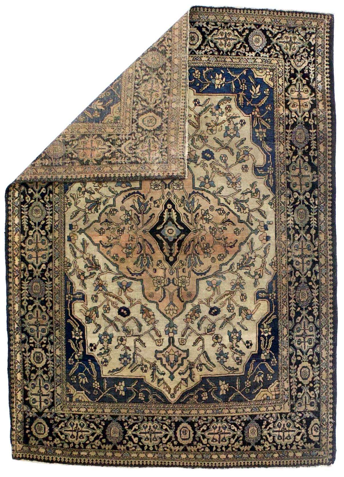 Tappeto antico Persiano Sarouk Farahan 3'5
