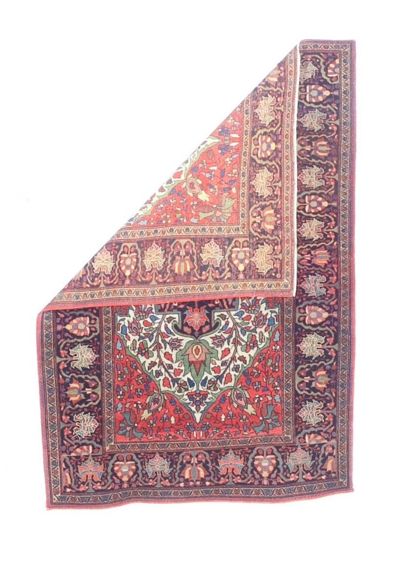 Antiker persischer Farahan Sarouk-Teppich 3'5