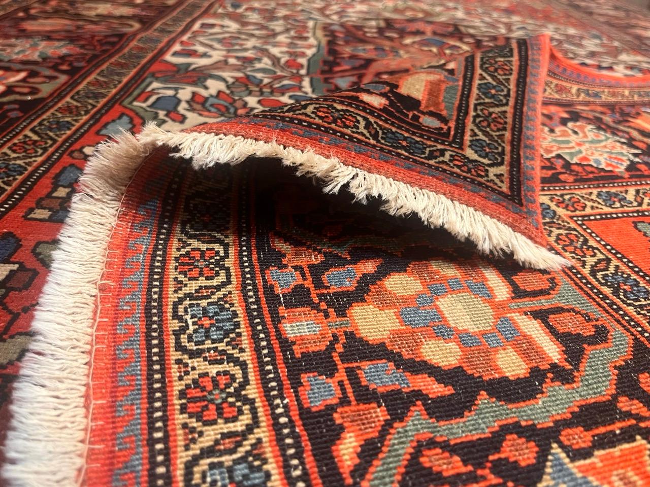 Antike persische Farahan Sarouk Teppich 3'5