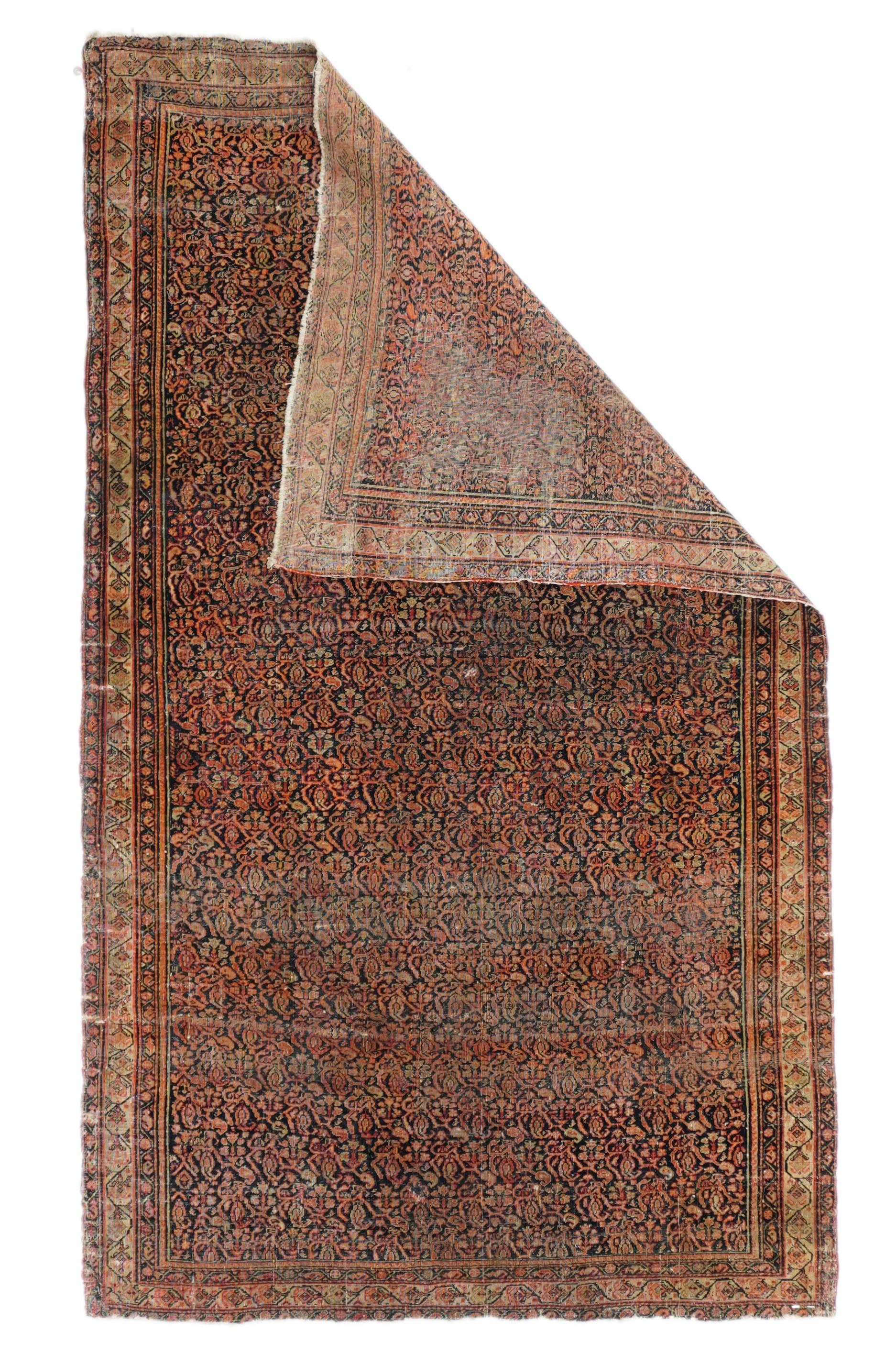 Antiker persischer Farahan Sarouk-Teppich 3'5