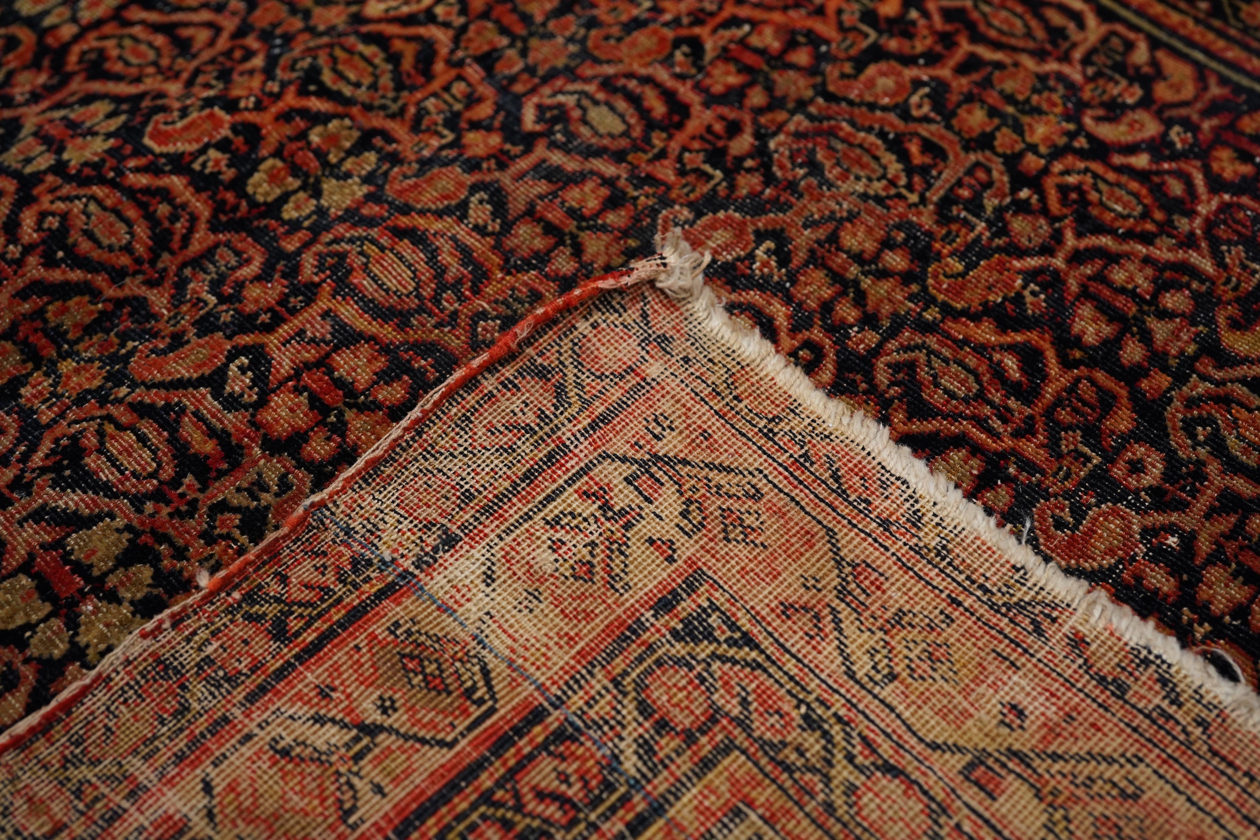 Antike persische Farahan Sarouk Teppich 3'5