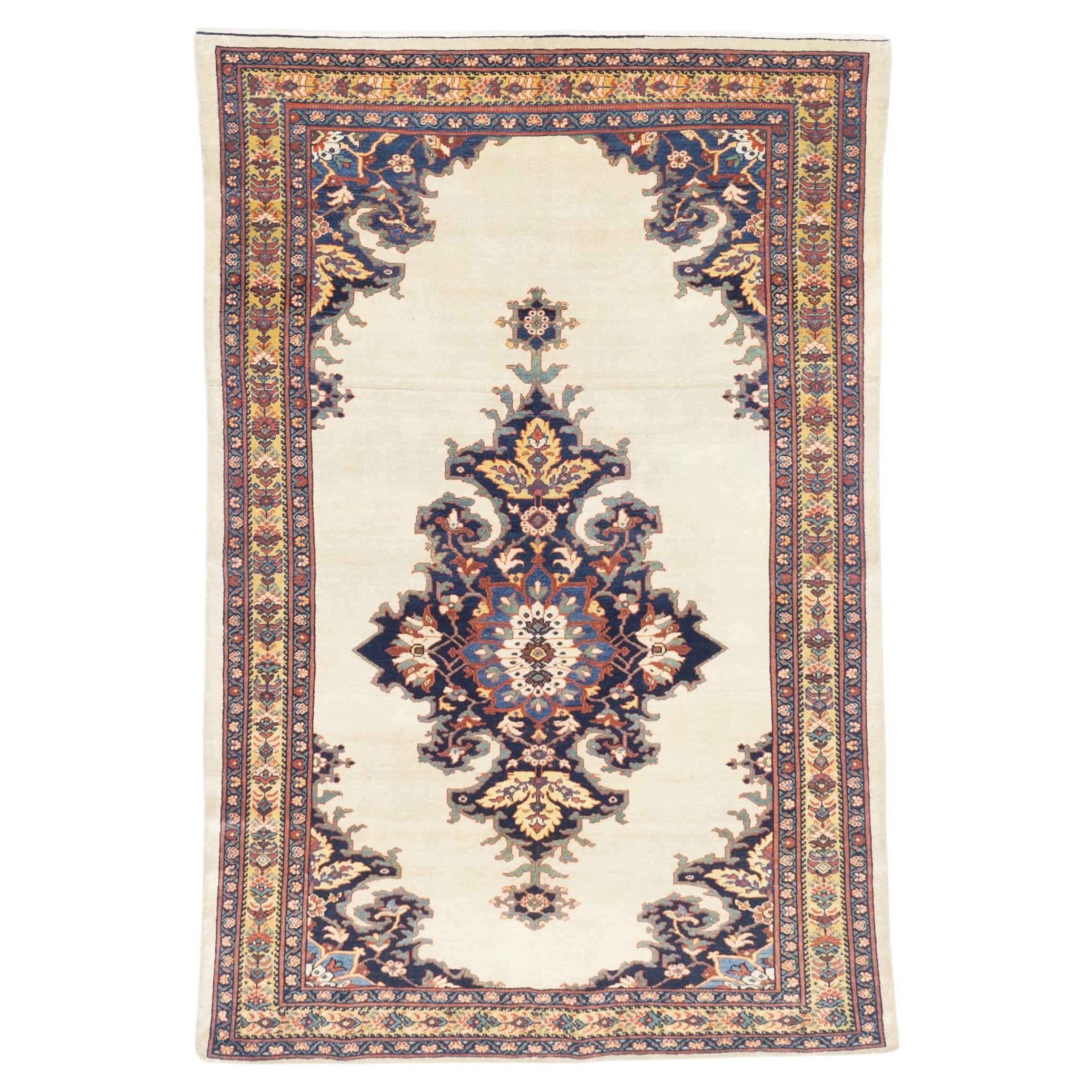 Antique Persian Farahan Sarouk Rug 4’ x 6’8''