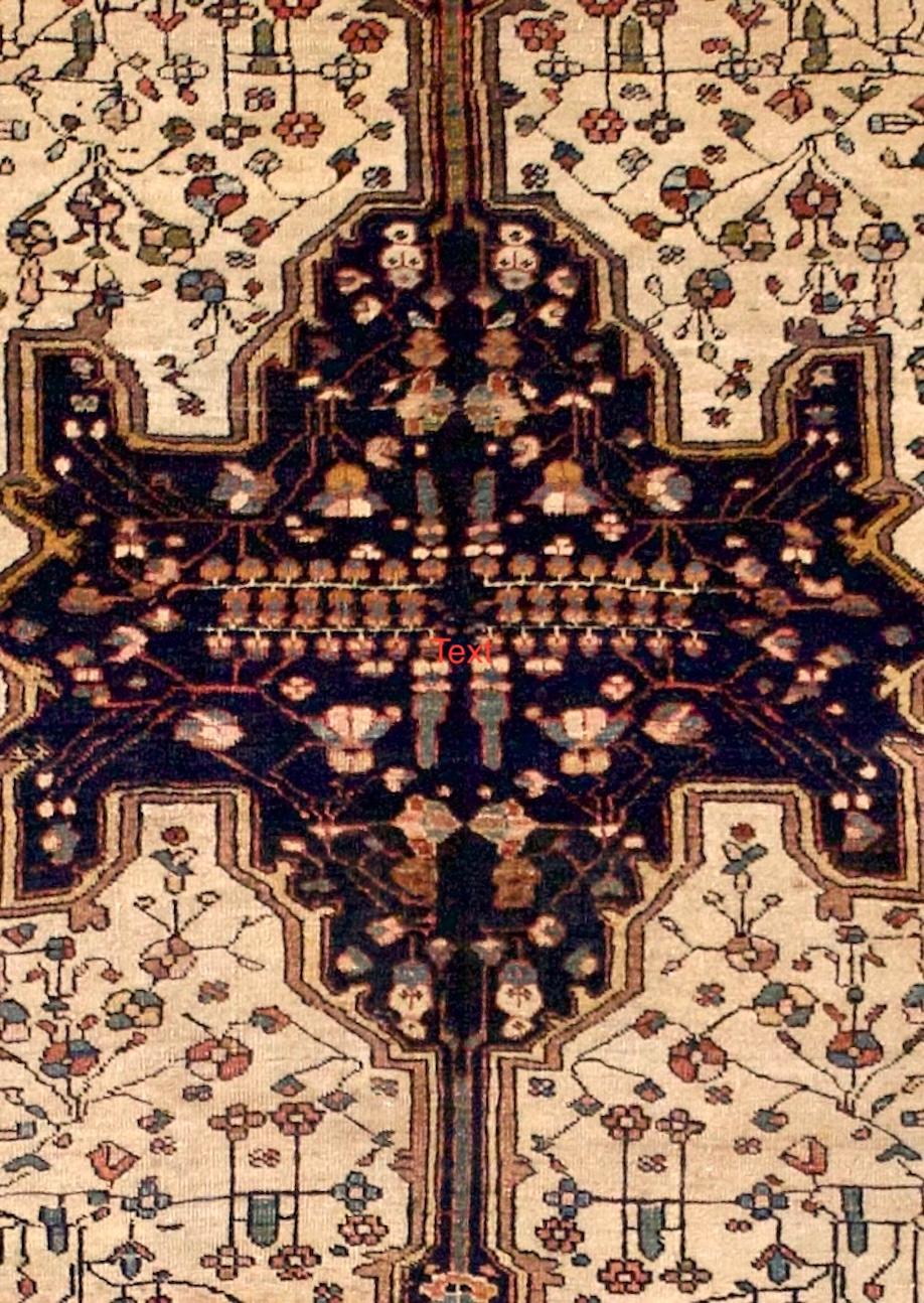 Persiano Tappeto antico persiano Sarouk Farahan 4'3