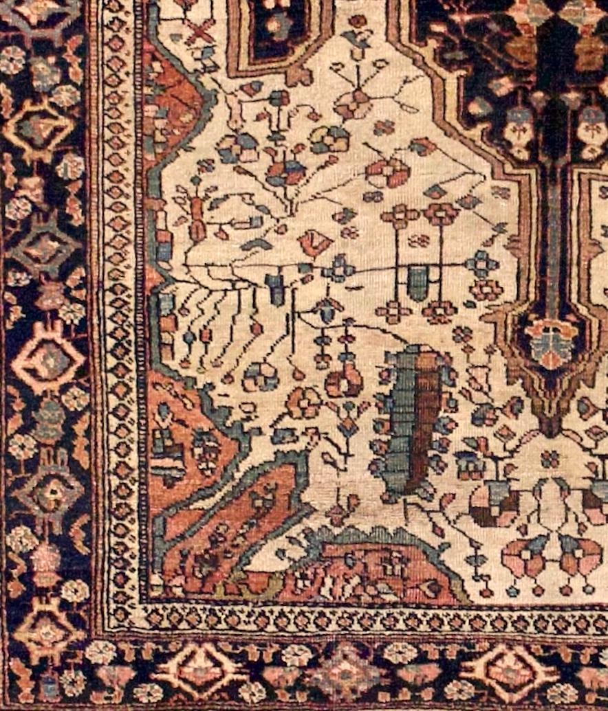 Tappeto antico persiano Sarouk Farahan 4'3