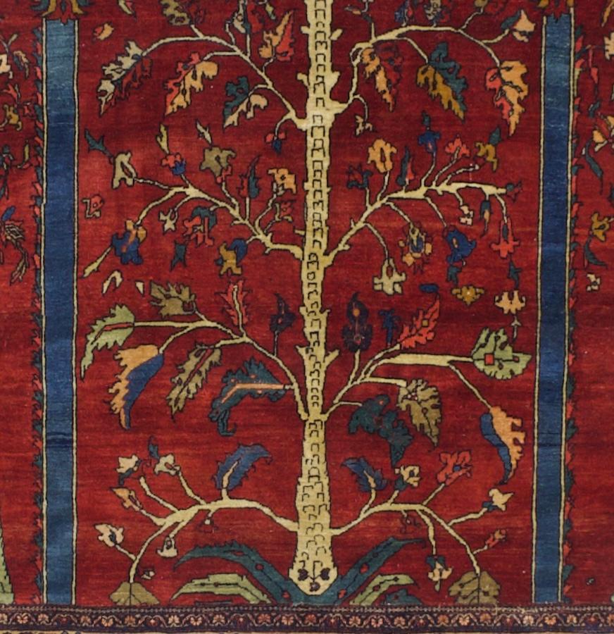 Antique Persian Farahan Sarouk Rug 4'4