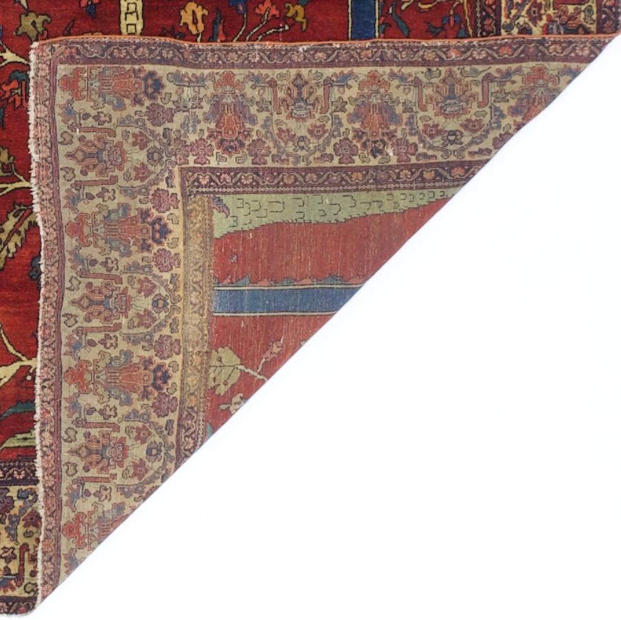Antique Persian Farahan Sarouk Rug 4'4