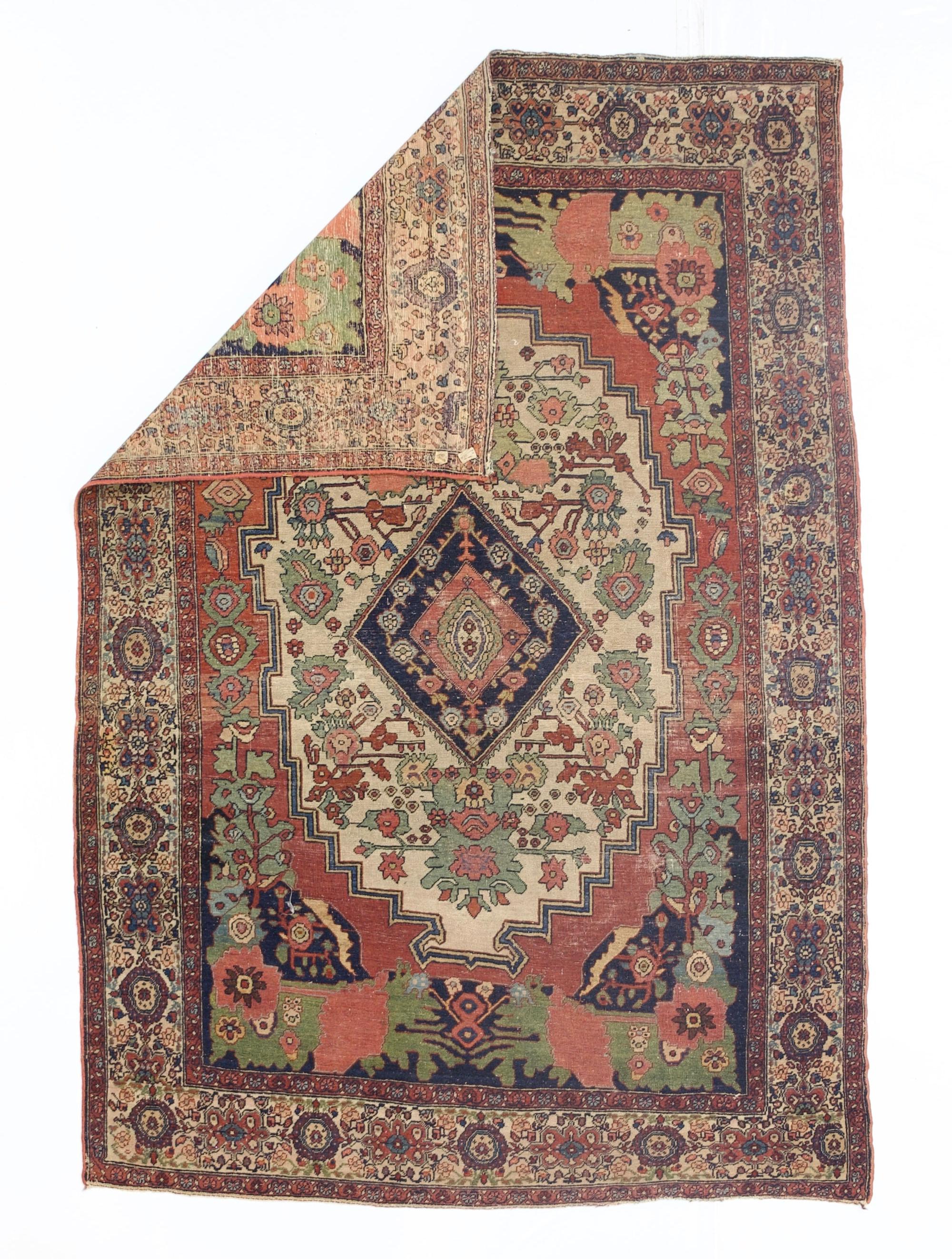 Tappeto antico Persiano Sarouk Farahan 4'4
