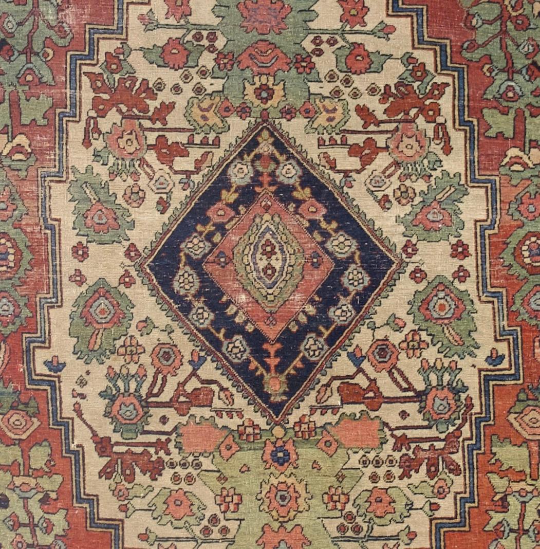Tappeto antico persiano Sarouk Farahan 4'4