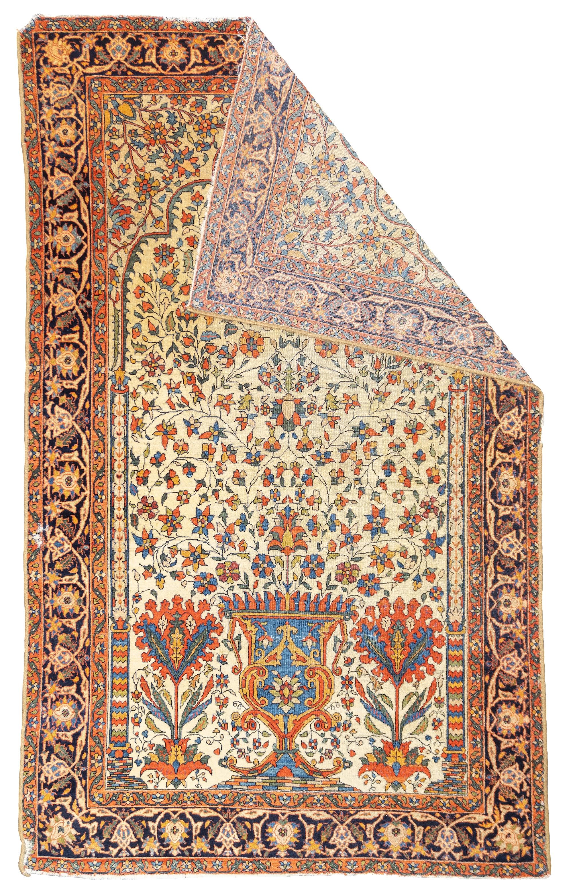 Antico Persiano Sarouk Farahan 4'4