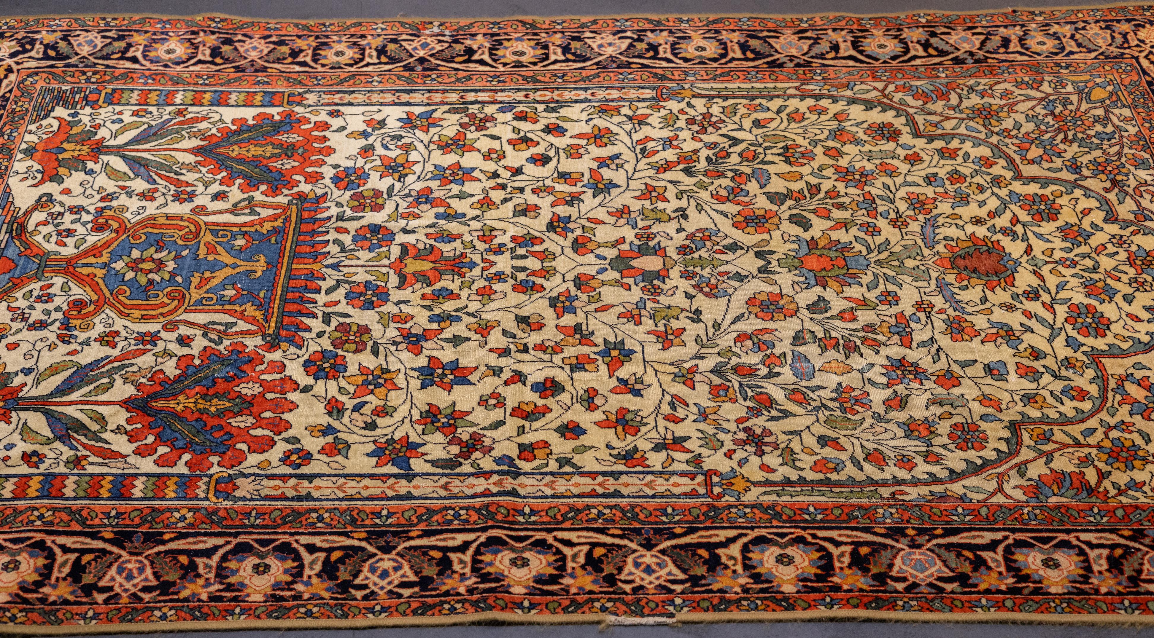 Antico Persiano Sarouk Farahan 4'4