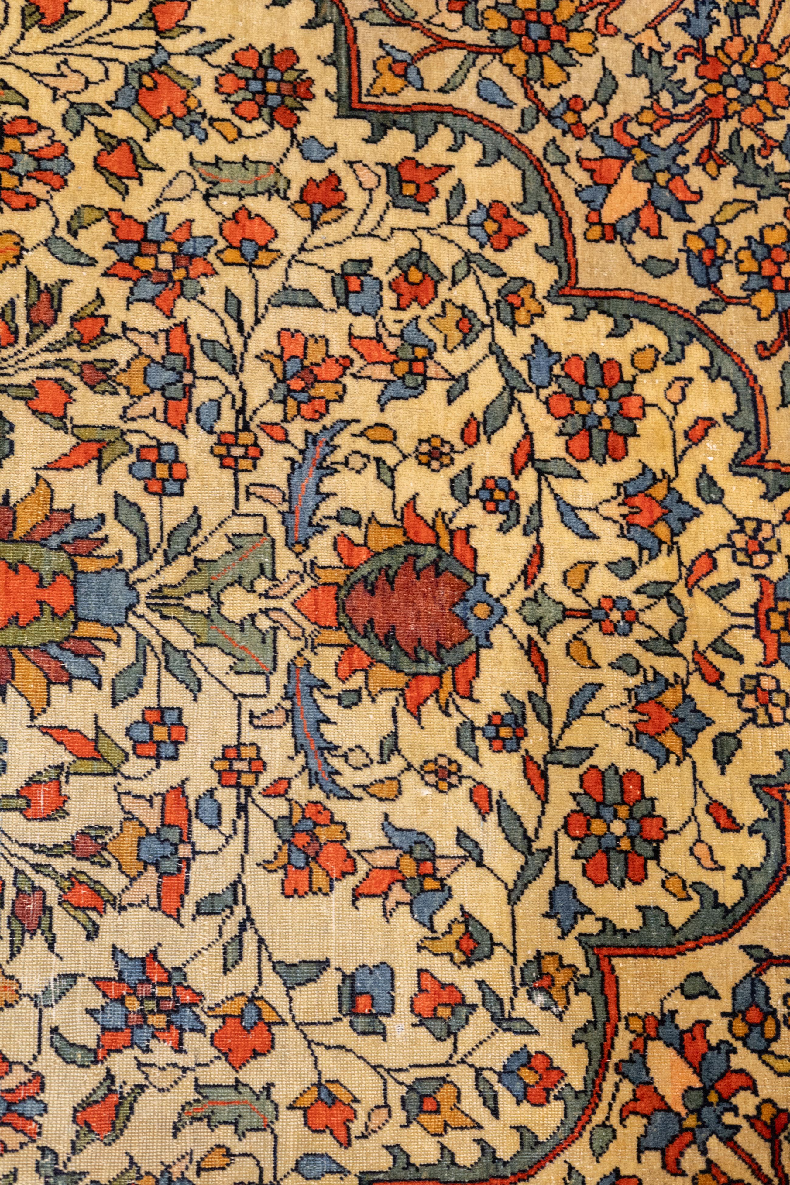 XIX secolo Antico Persiano Sarouk Farahan 4'4