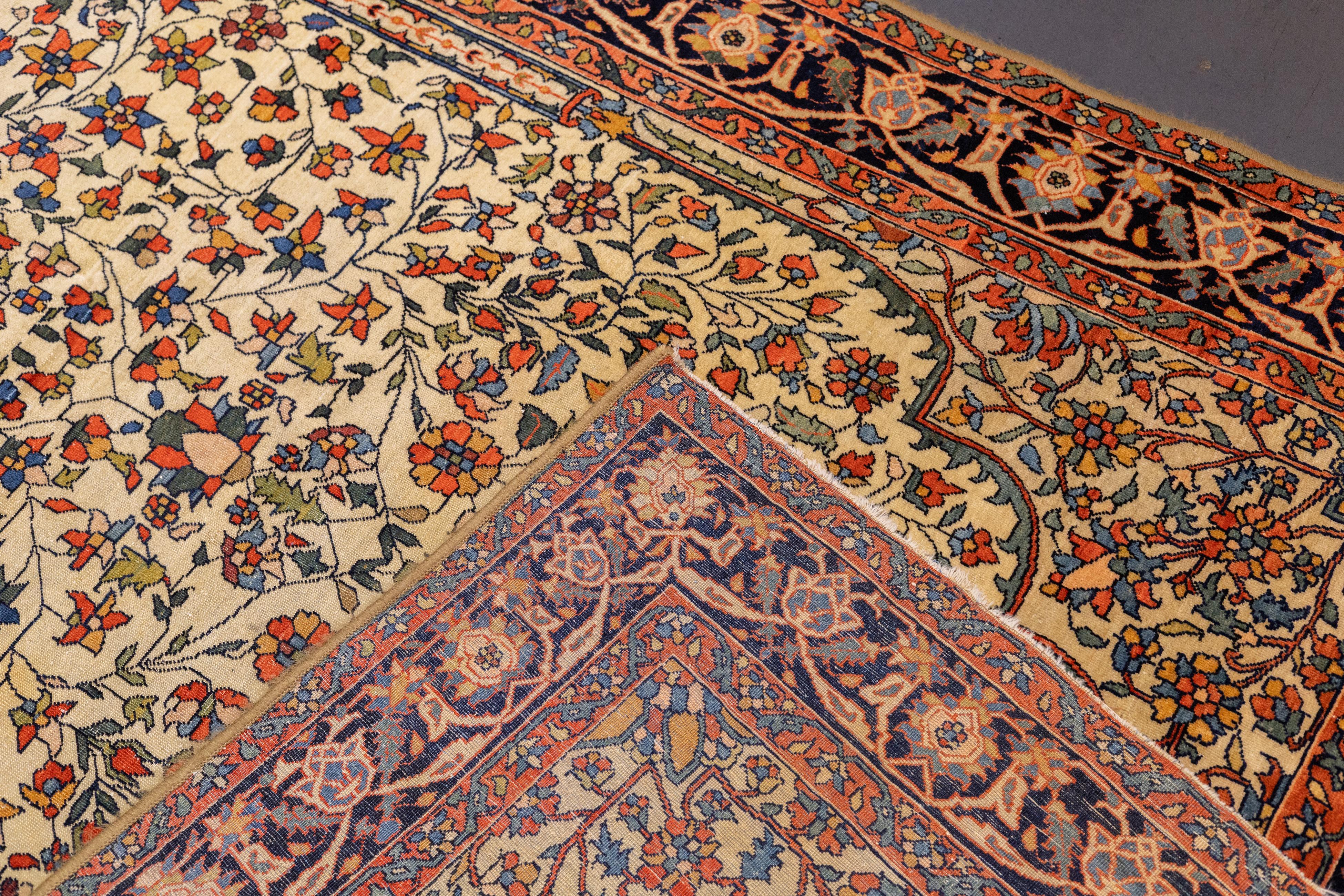 Antico Persiano Sarouk Farahan 4'4