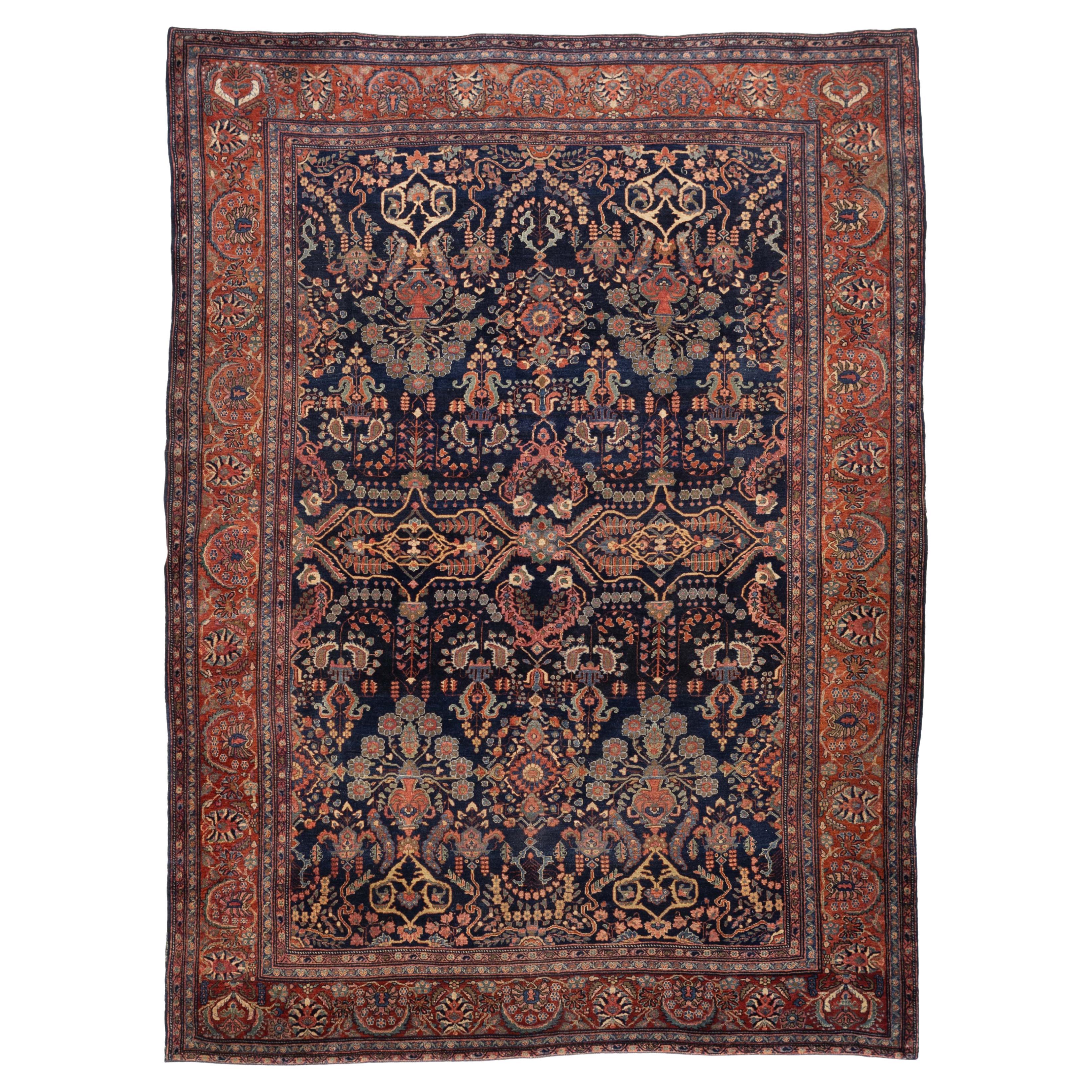 Alfombra Persa Antigua Sarouk Farahan 8'10" x 12'2