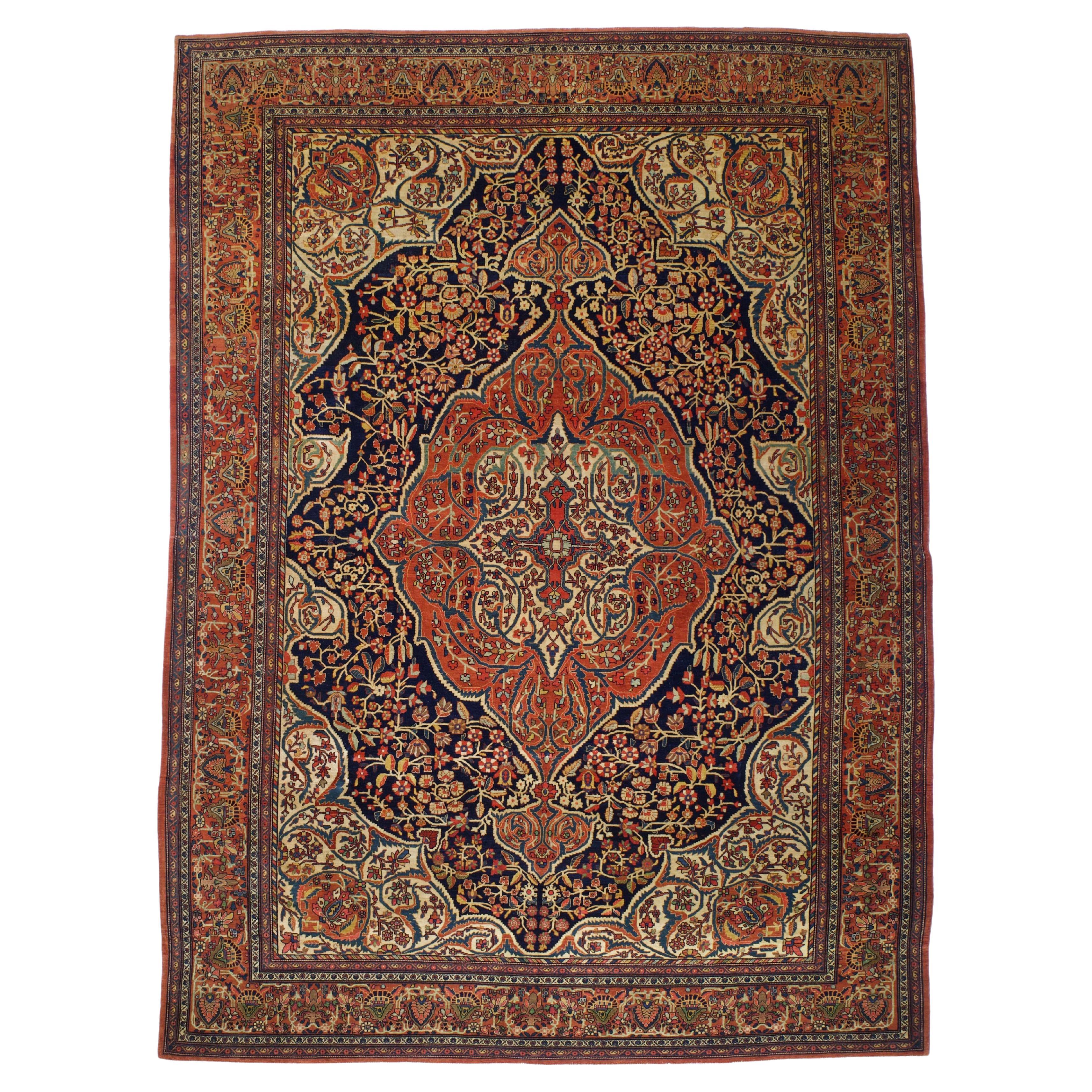 Antiker persischer Sarouk Farahan Teppich 8'10 x 12'5