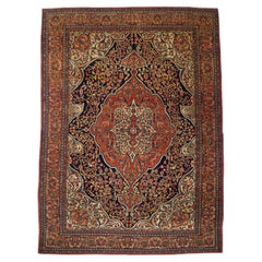 Antique Tapis Persan Sarouk Farahan 8'10 x 12'5