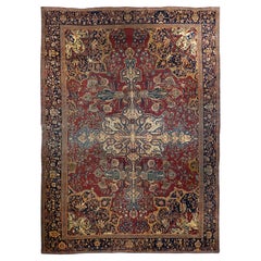 Antiker persischer Farahan Sarouk-Teppich 9'0'' x 12'3''