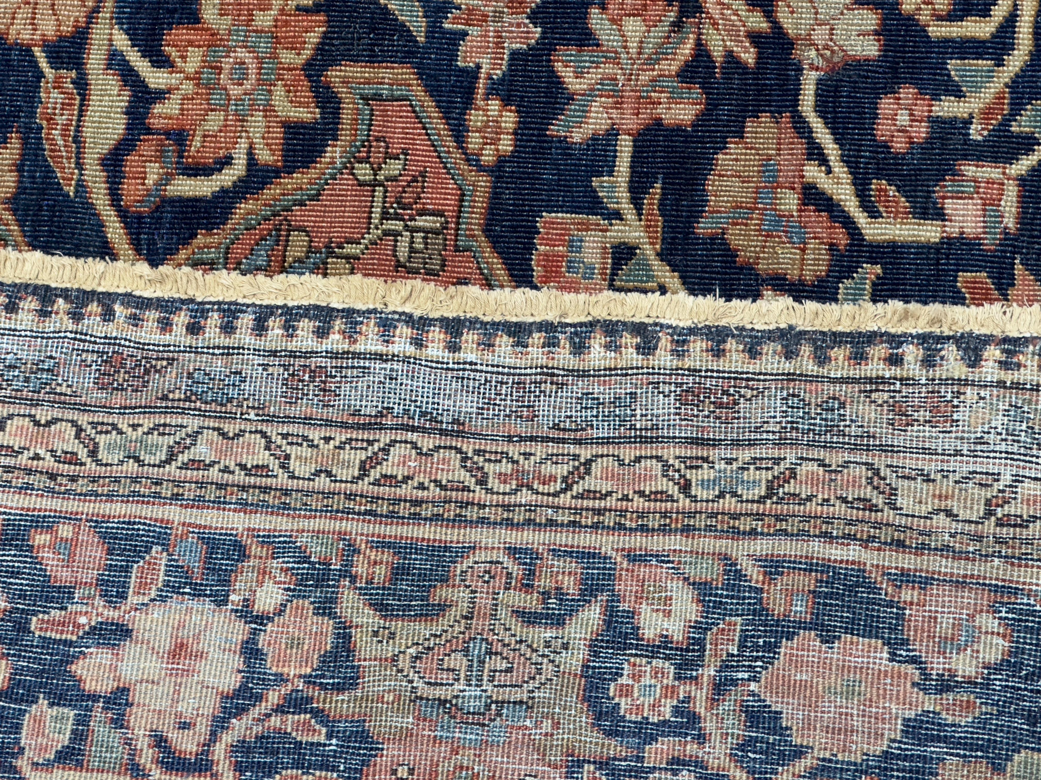 Antique Tapis Persan Sarouk Farahan 9'4