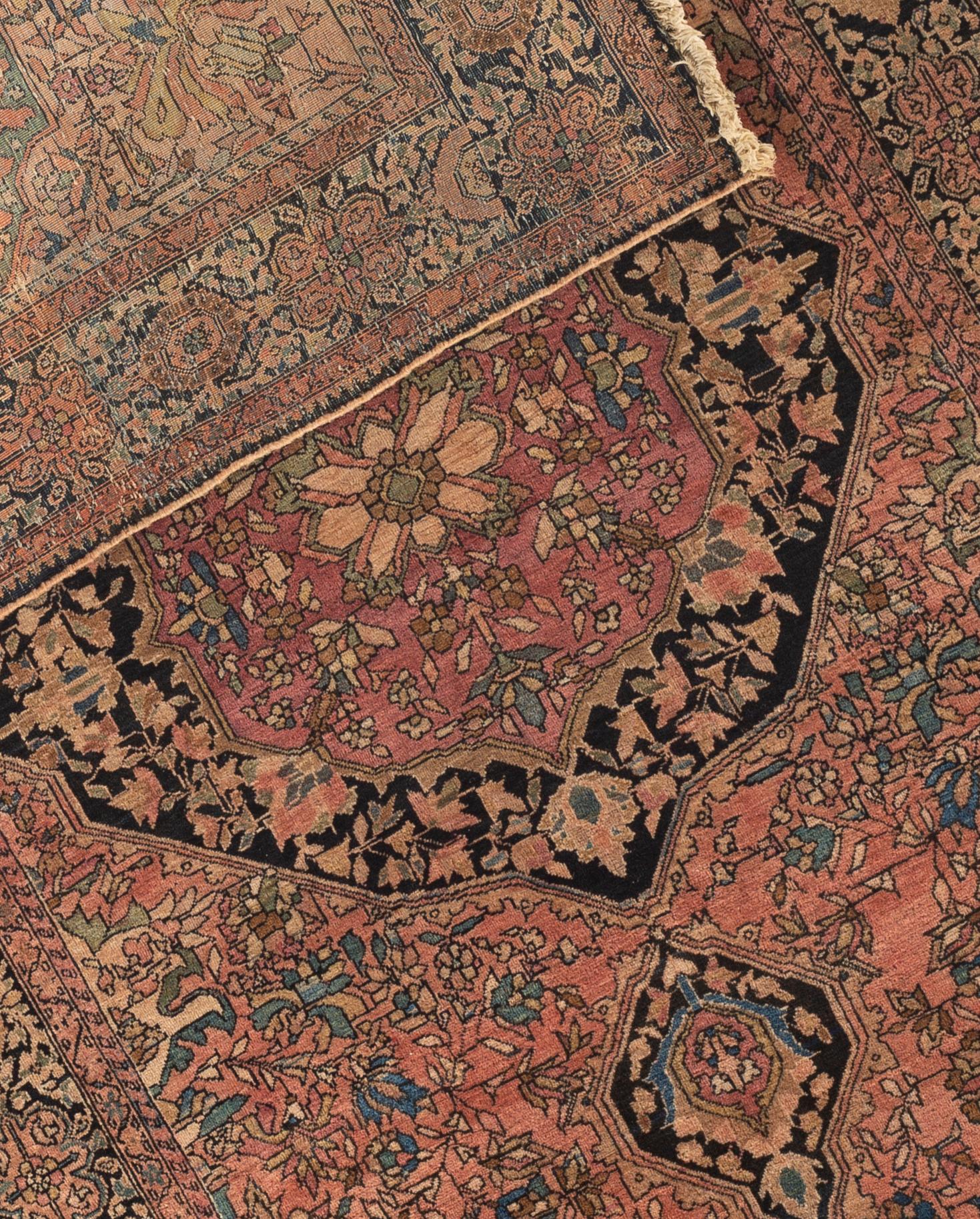 Antique Persian Farahan Sarouk Rug, circa 1880 For Sale 1