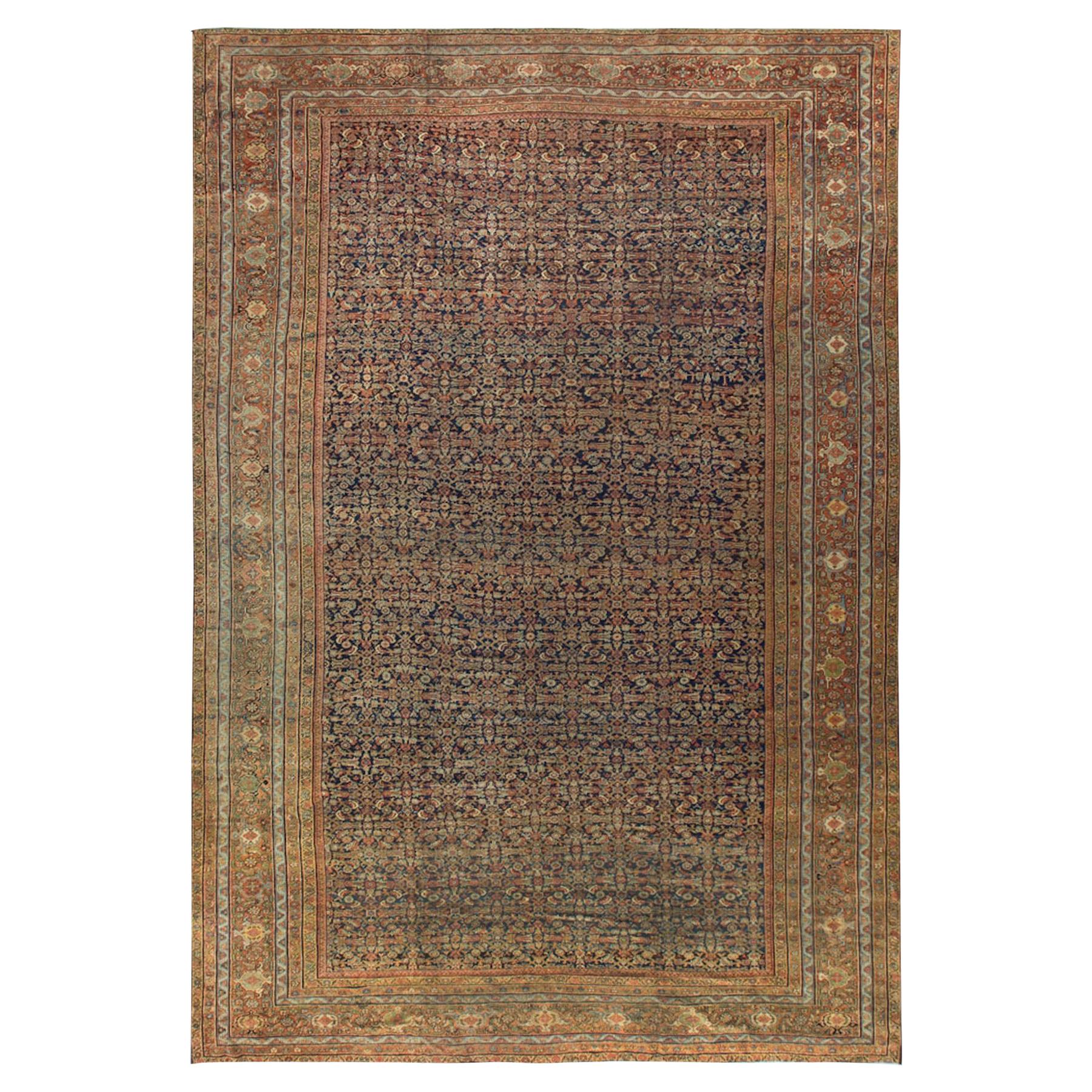 Antique Oversize Persian Feraghan Rug, circa 1900 13'4 x 20'