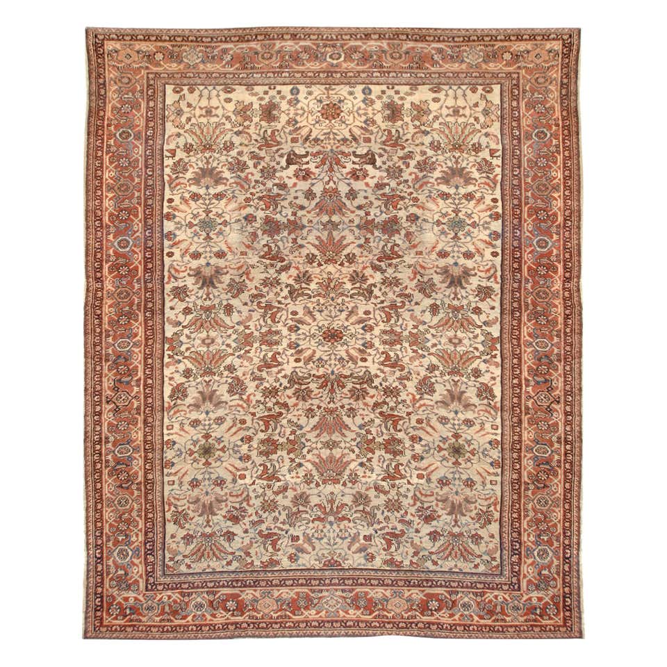 Antique Persian Feraghan Rug, circa 1870, 9'6 x 14'3 For Sale at 1stDibs