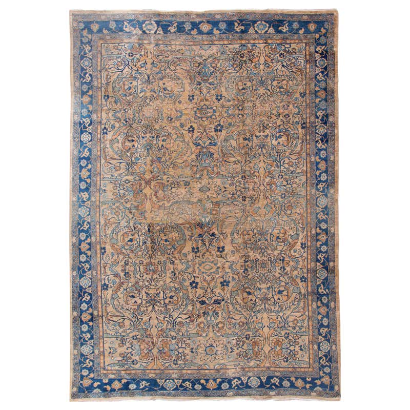 Antique Persian Feraghan Rug, circa 1870, 9'6 x 14'3 For Sale at 1stDibs