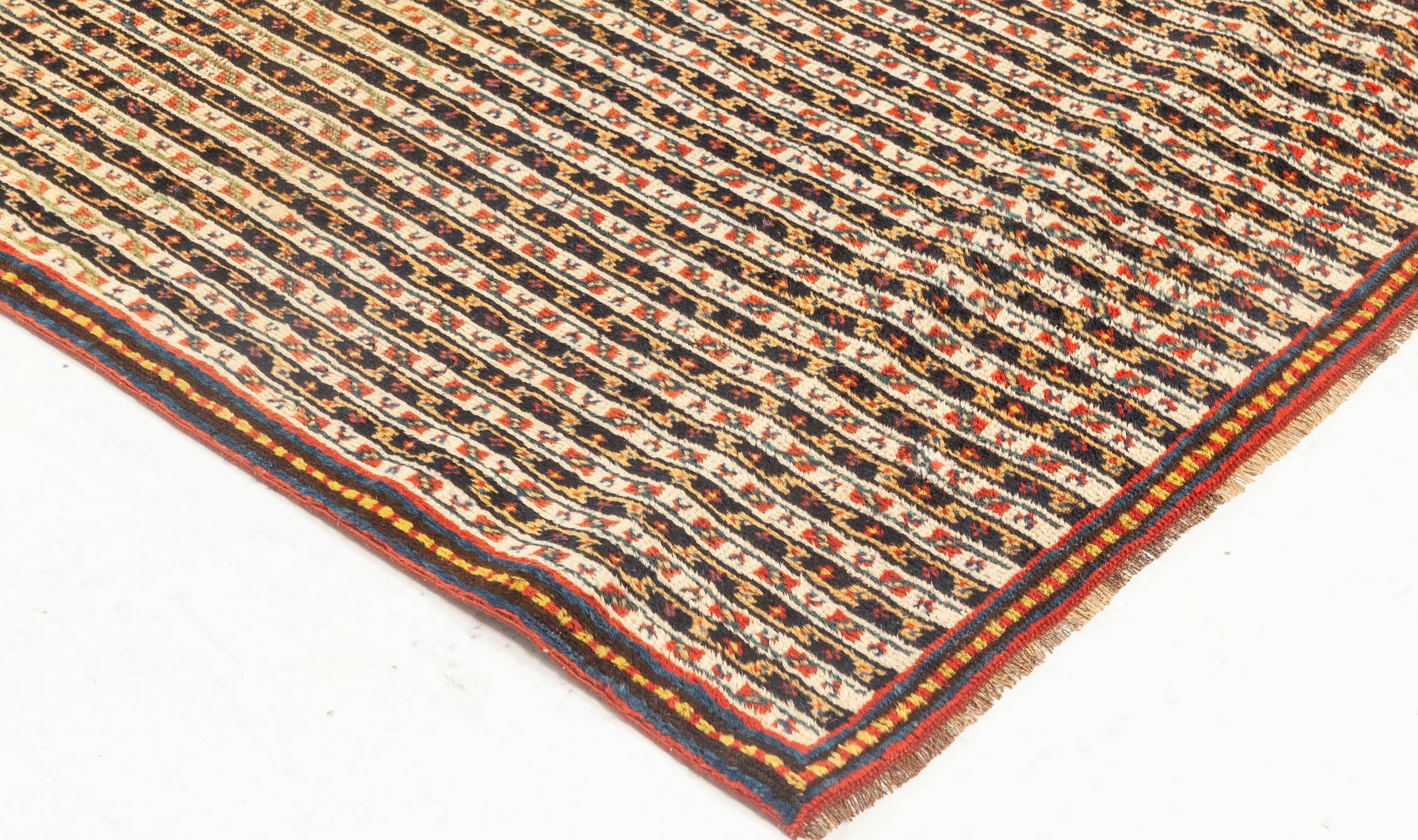 Antique Persian Feraghan Handmade Wool Runner For Sale 2