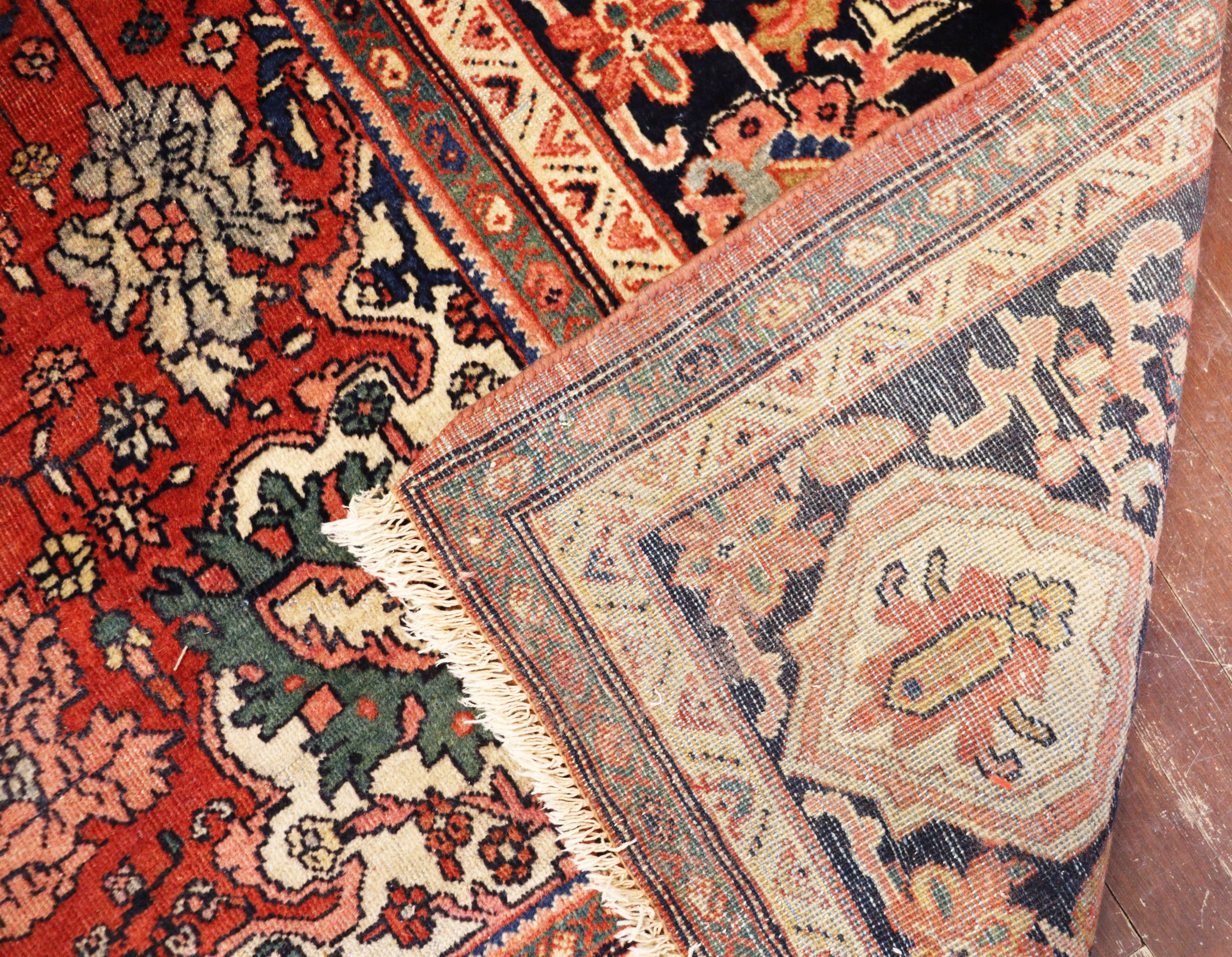 Antiker persischer Feraghan-S Sarouk-Teppich, um 1870 (Wolle) im Angebot