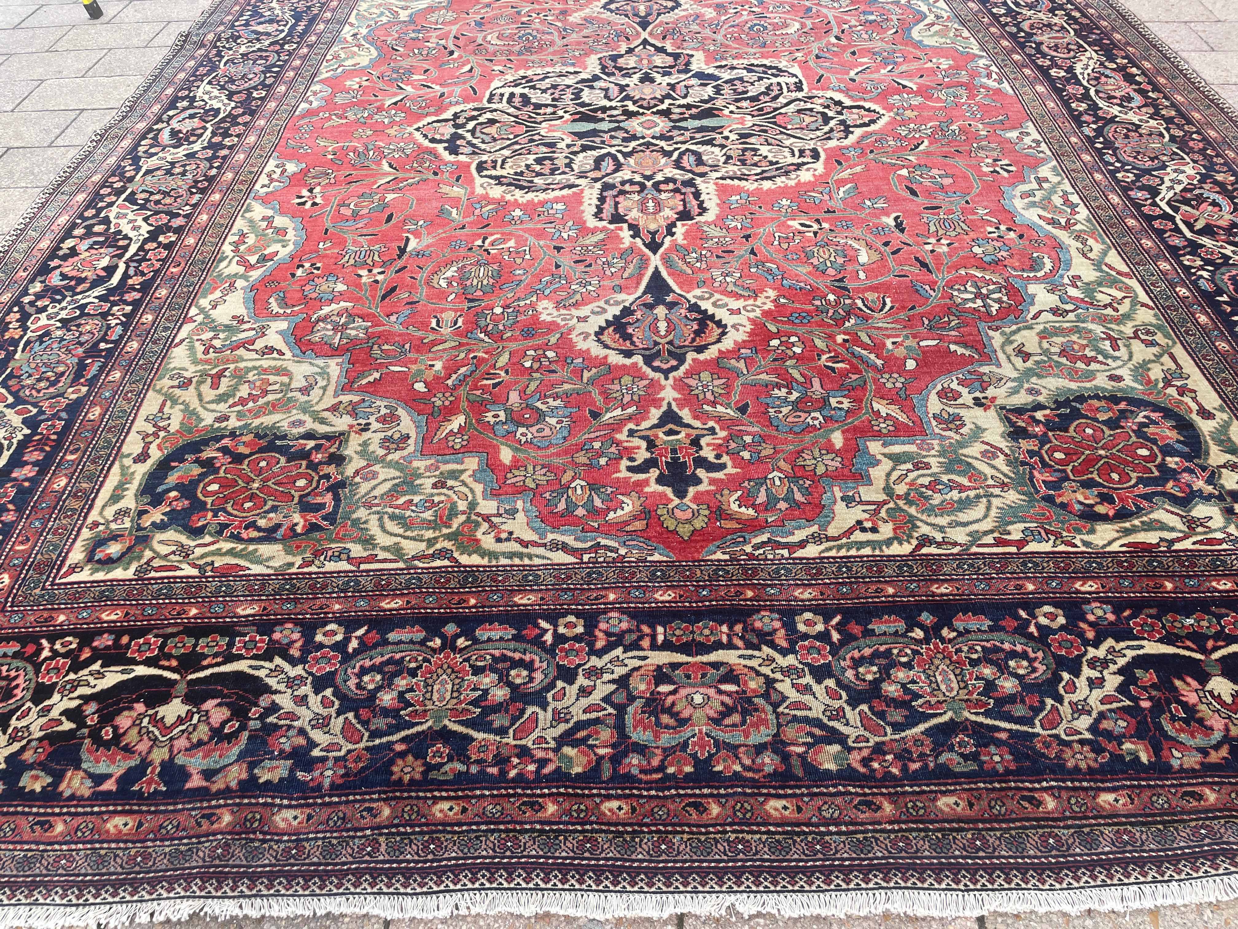 Antique Persian Feraghan Sarouk Carpet, Most Beautiful For Sale 2