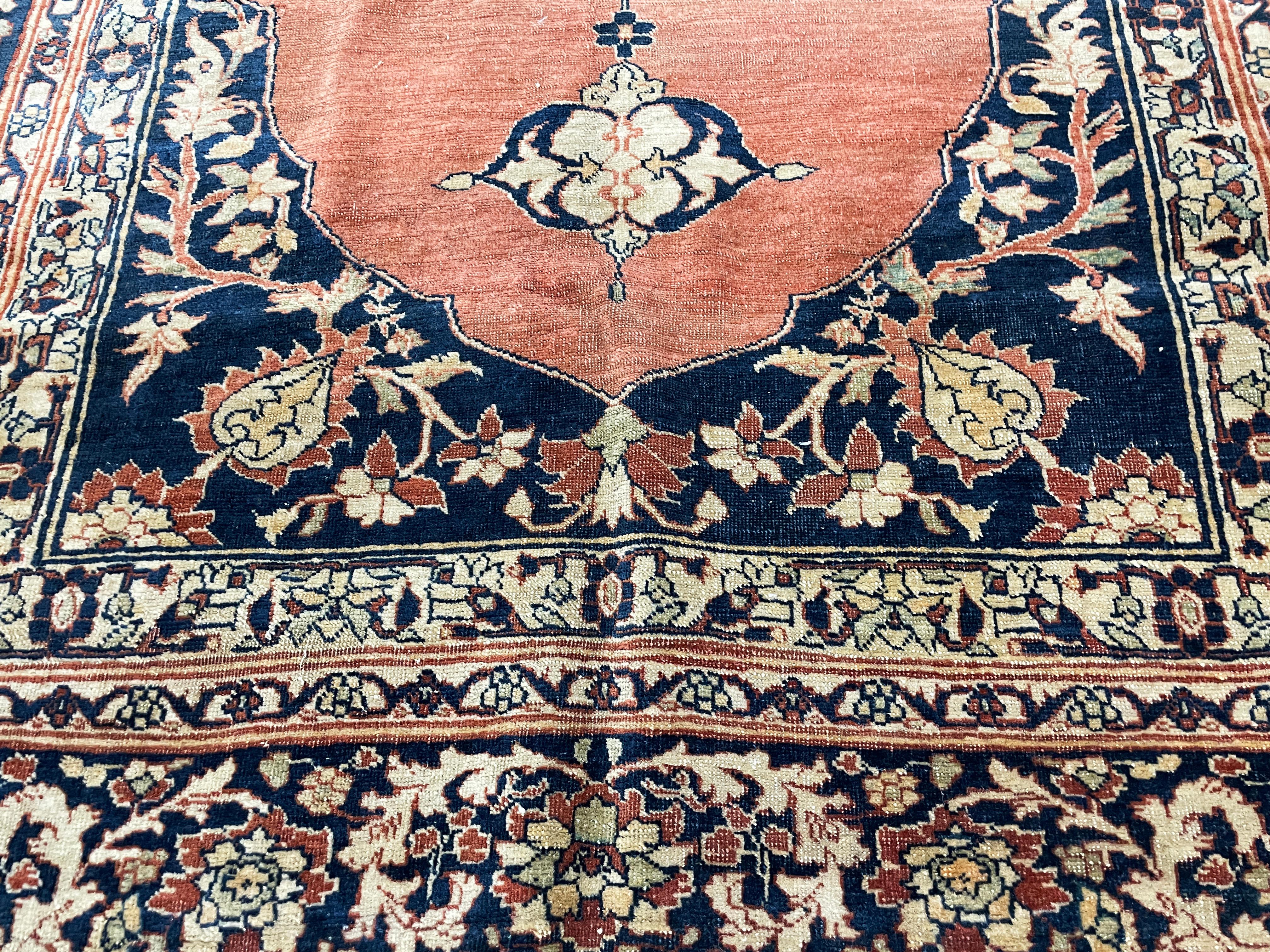 19th Century Antique Persian Feraghan Sarouk, The Most decorative, As Is For Sale