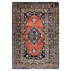 Antique Persian Feraghan Sarouk, The Most decorative, As Is