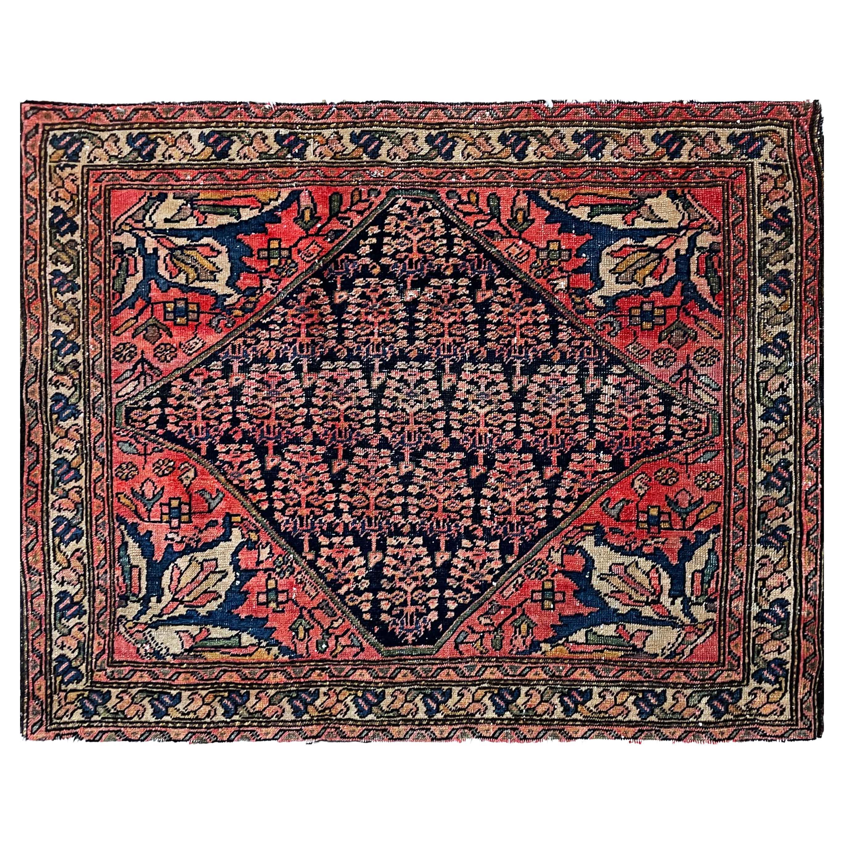 Antique Persian Feraghan Sarouk, The Most decorative, As Is For Sale