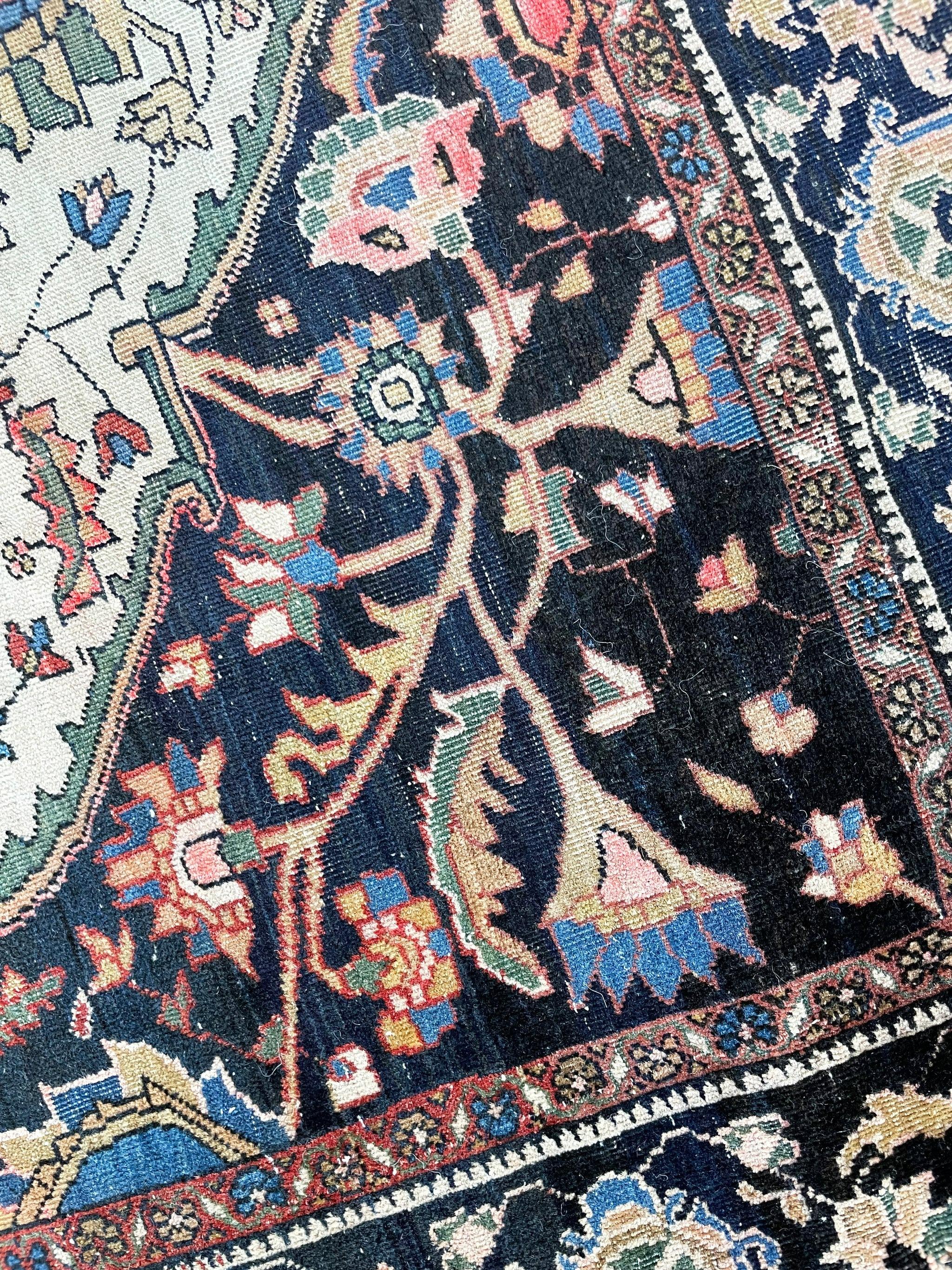Wool Antique Persian Ferahan Rug, c.1920 For Sale