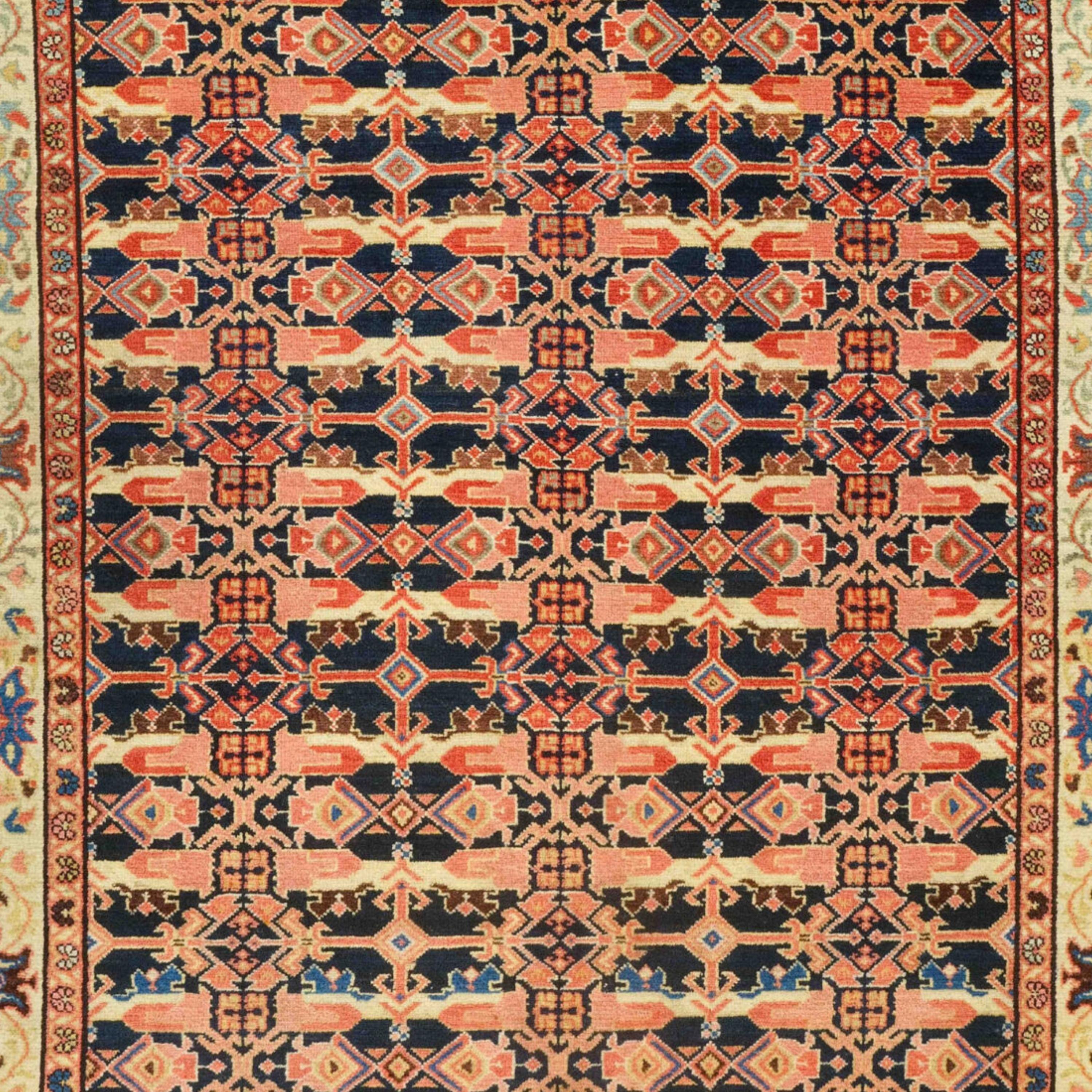 Asian Antique Persian Ferahan Rug - Late 19th Century Ferahan Rug, Persian Rug For Sale