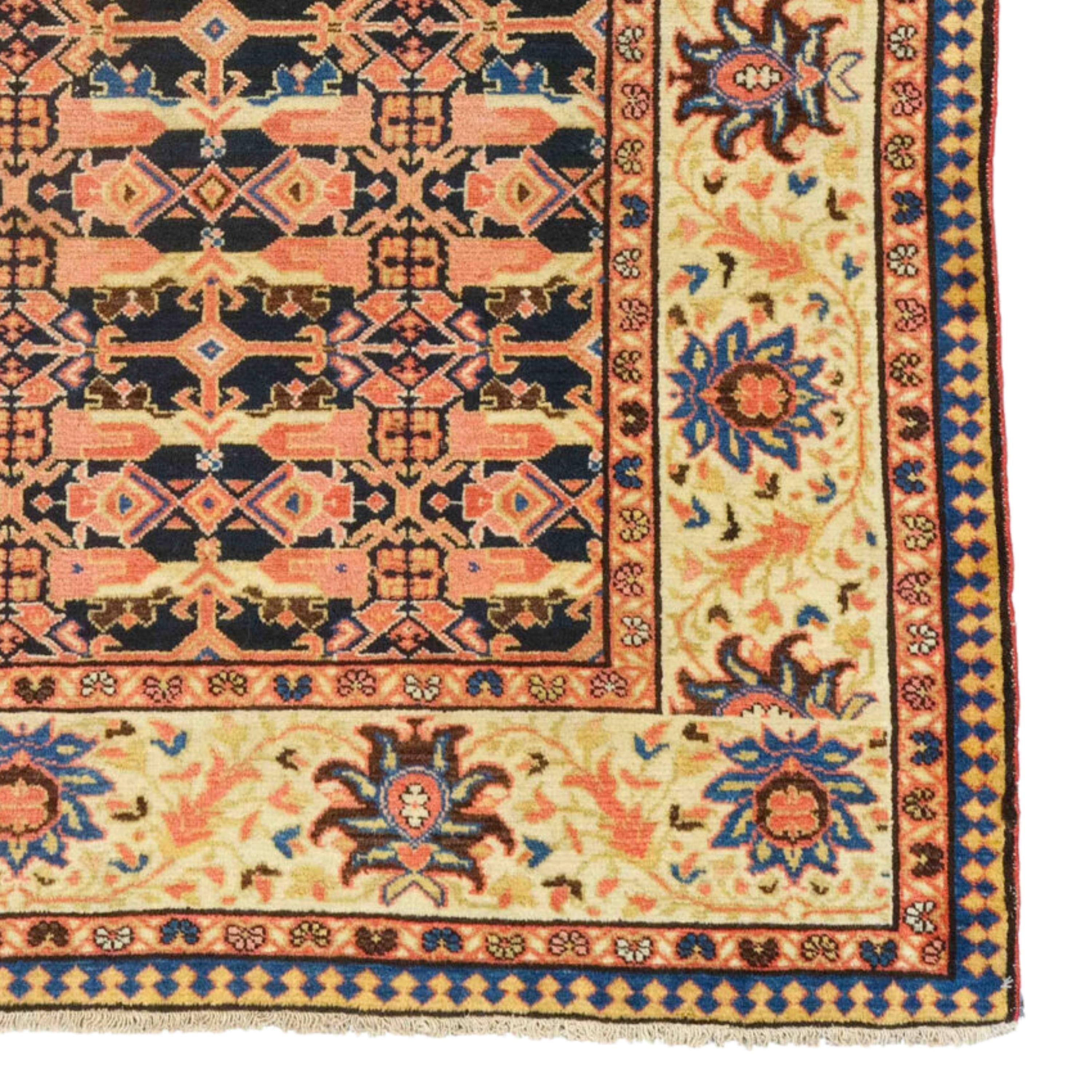 Wool Antique Persian Ferahan Rug - Late 19th Century Ferahan Rug, Persian Rug For Sale