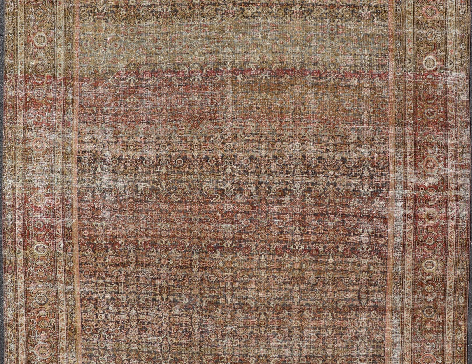 Ancien tapis persan Ferahan à motifs floraux complexes 10'2 x 14'2 en vente 2