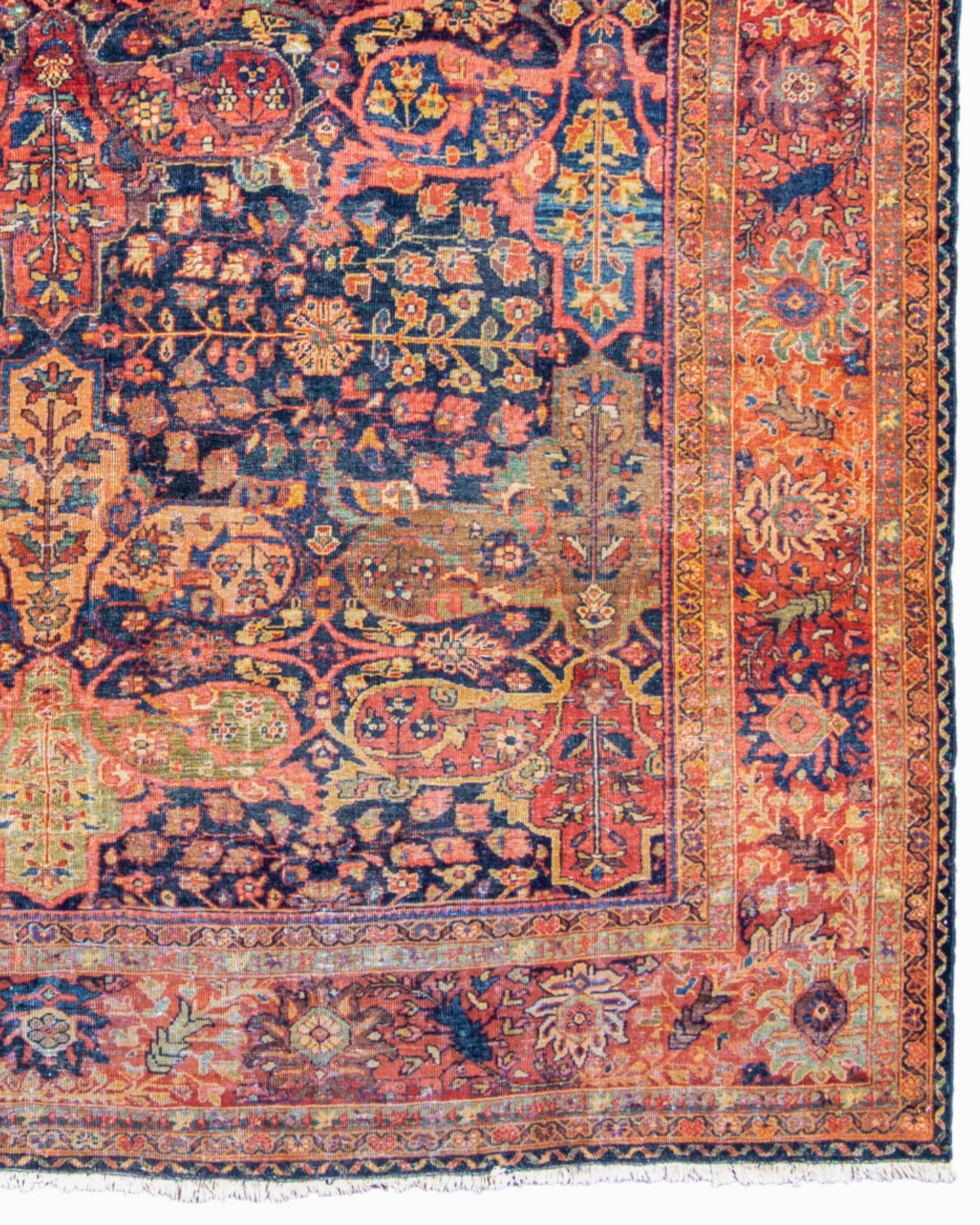 19th Century Antique Persian Fereghan Carpet, c. 1900 For Sale