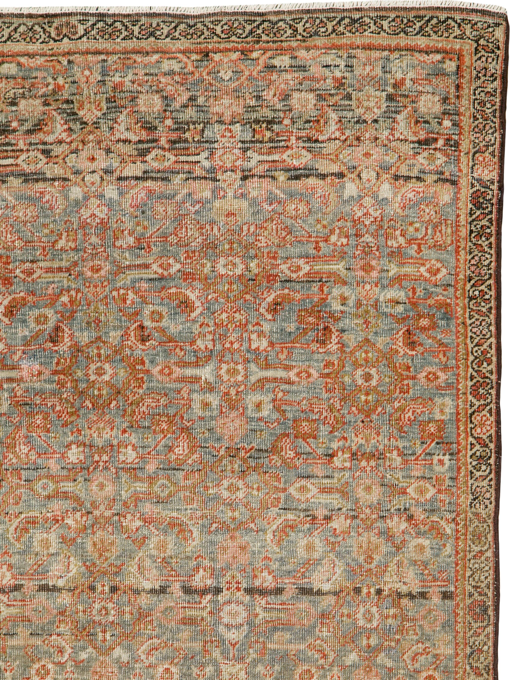 Rustic Antique Persian Fereghan Rug For Sale